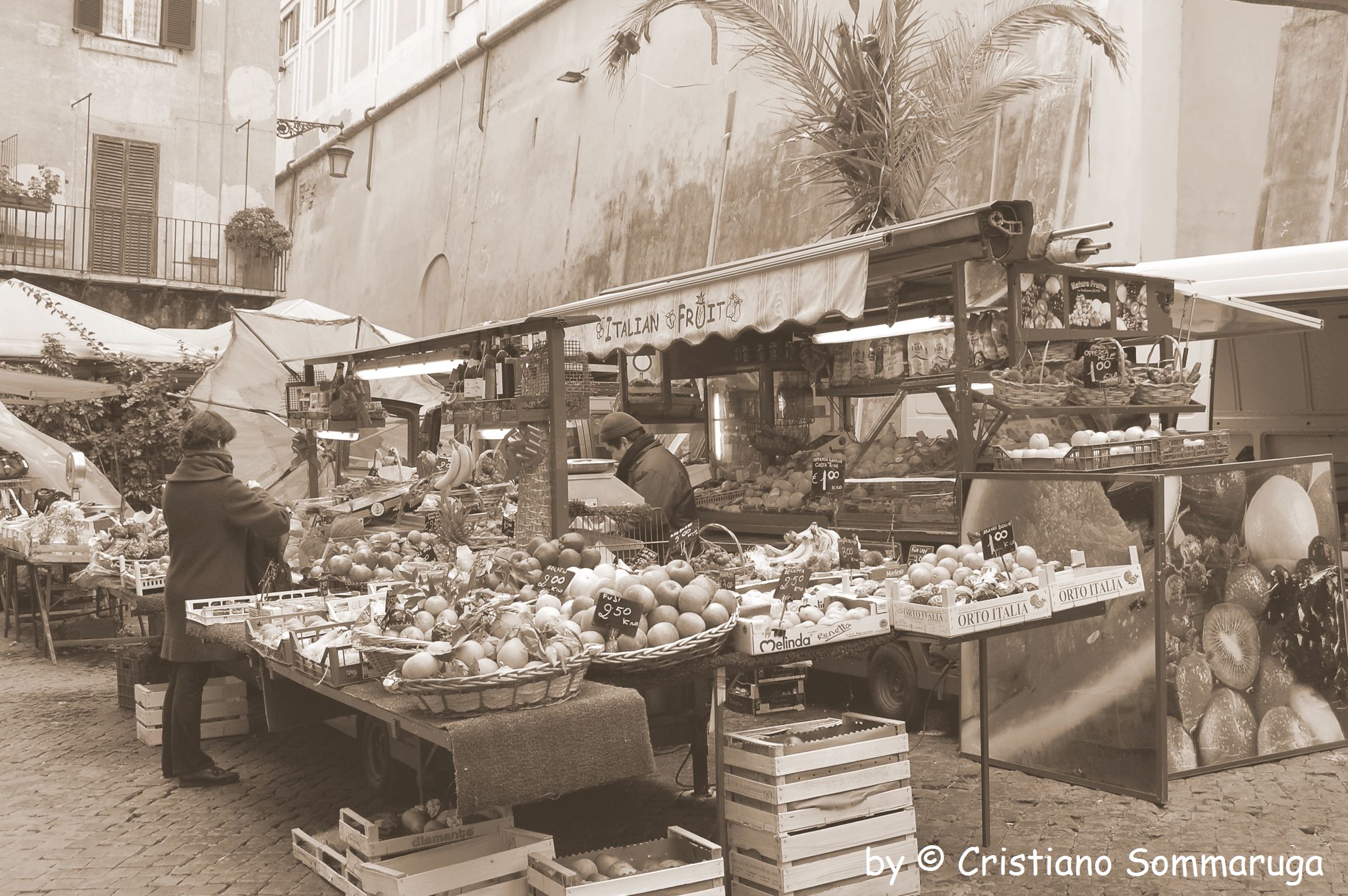Mercato rionale in Rome