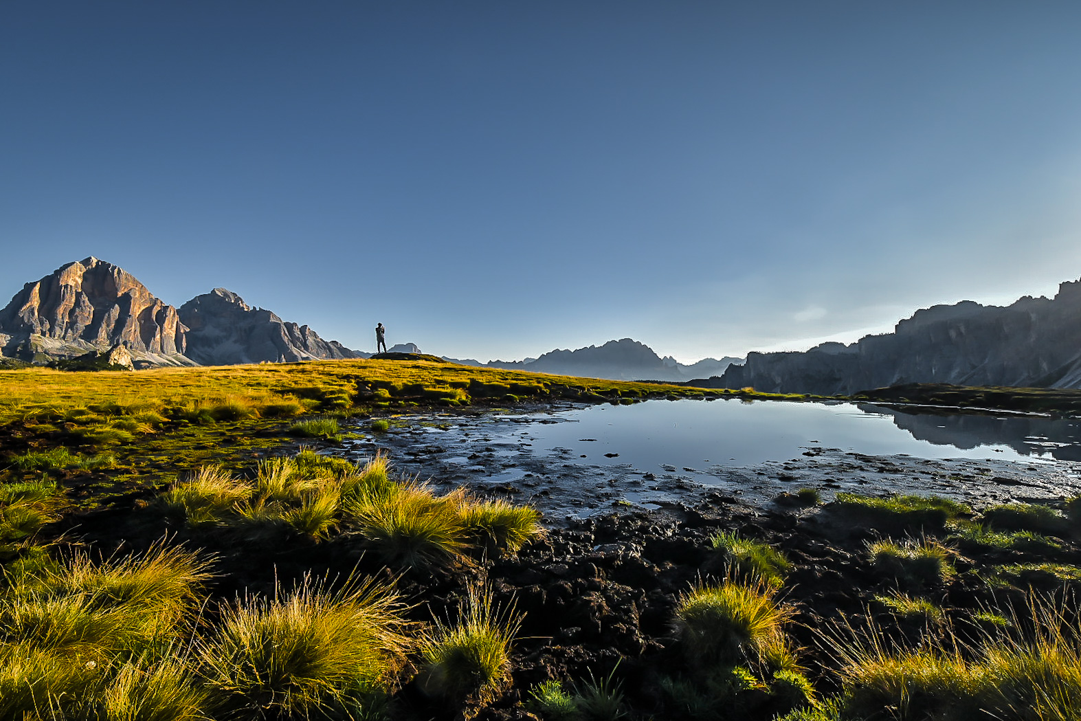 Little man... between the peaks