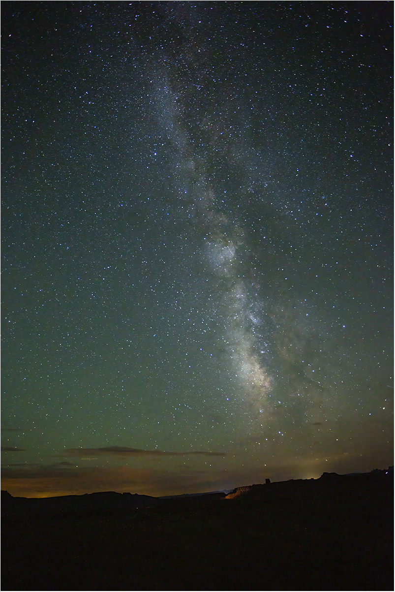 via lattea nella Valley of the Gods