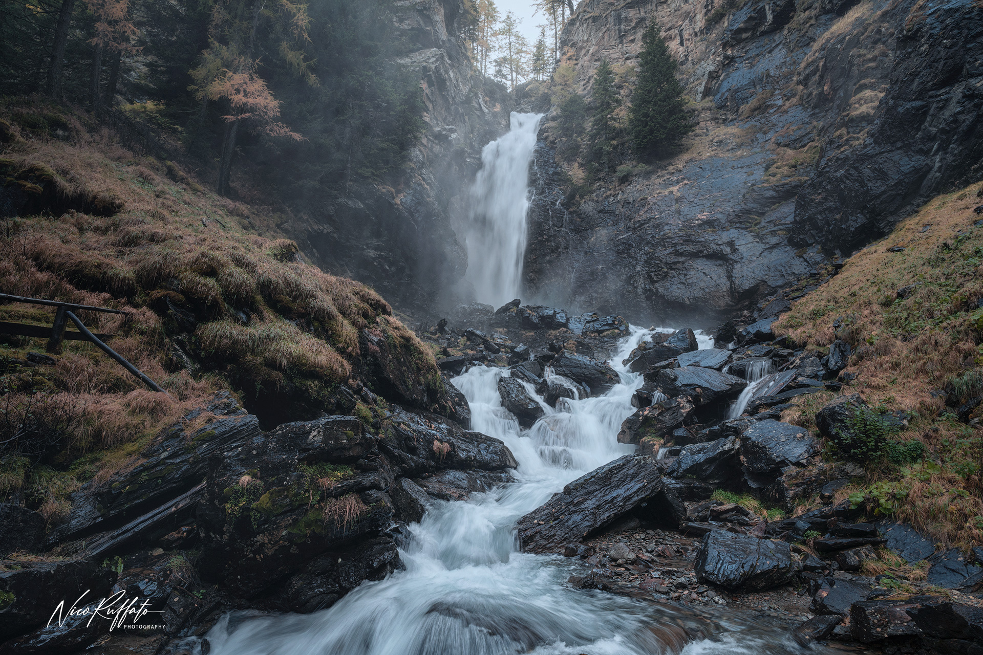 Cascata superiore di Saent