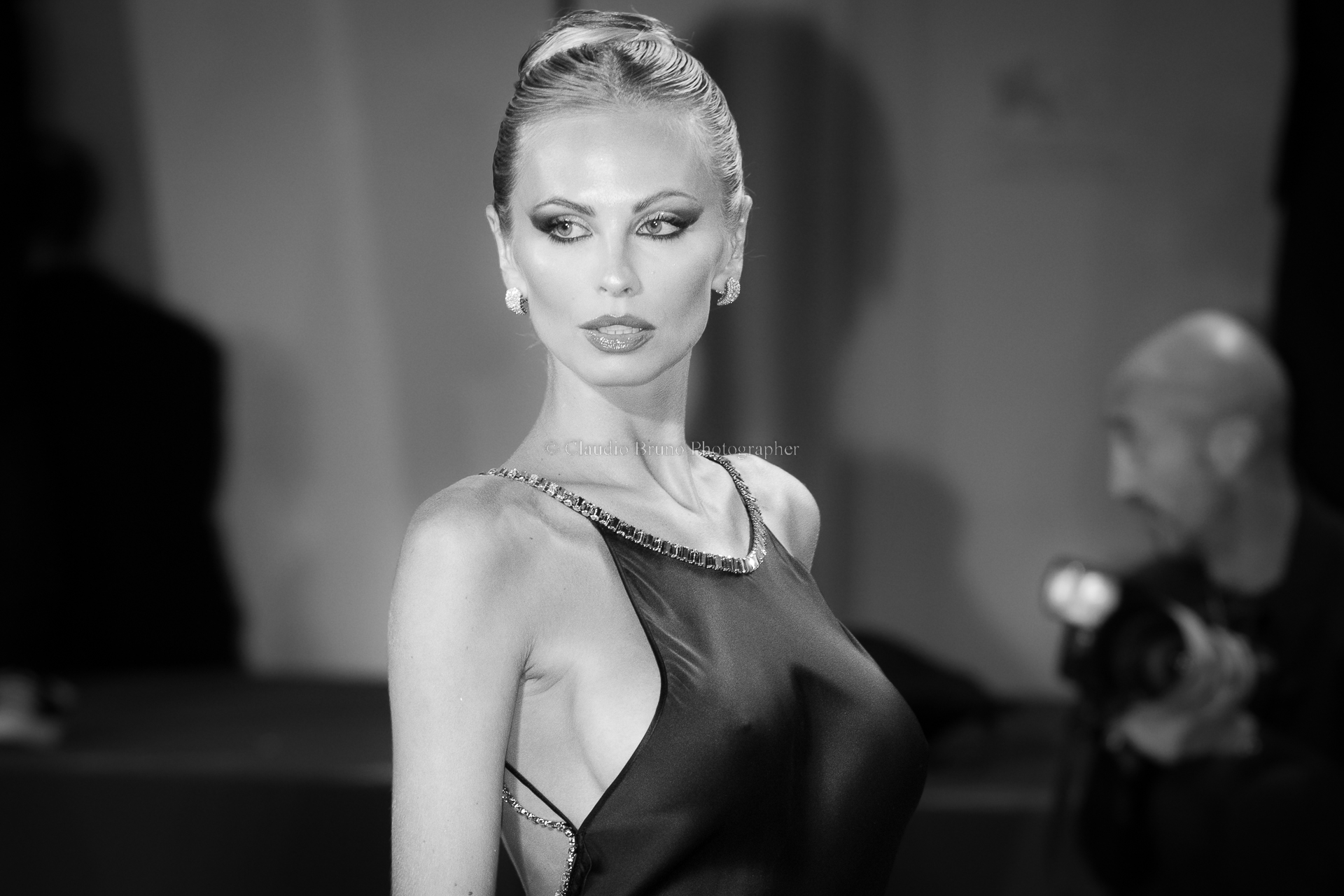 model on the red carpet in Venice