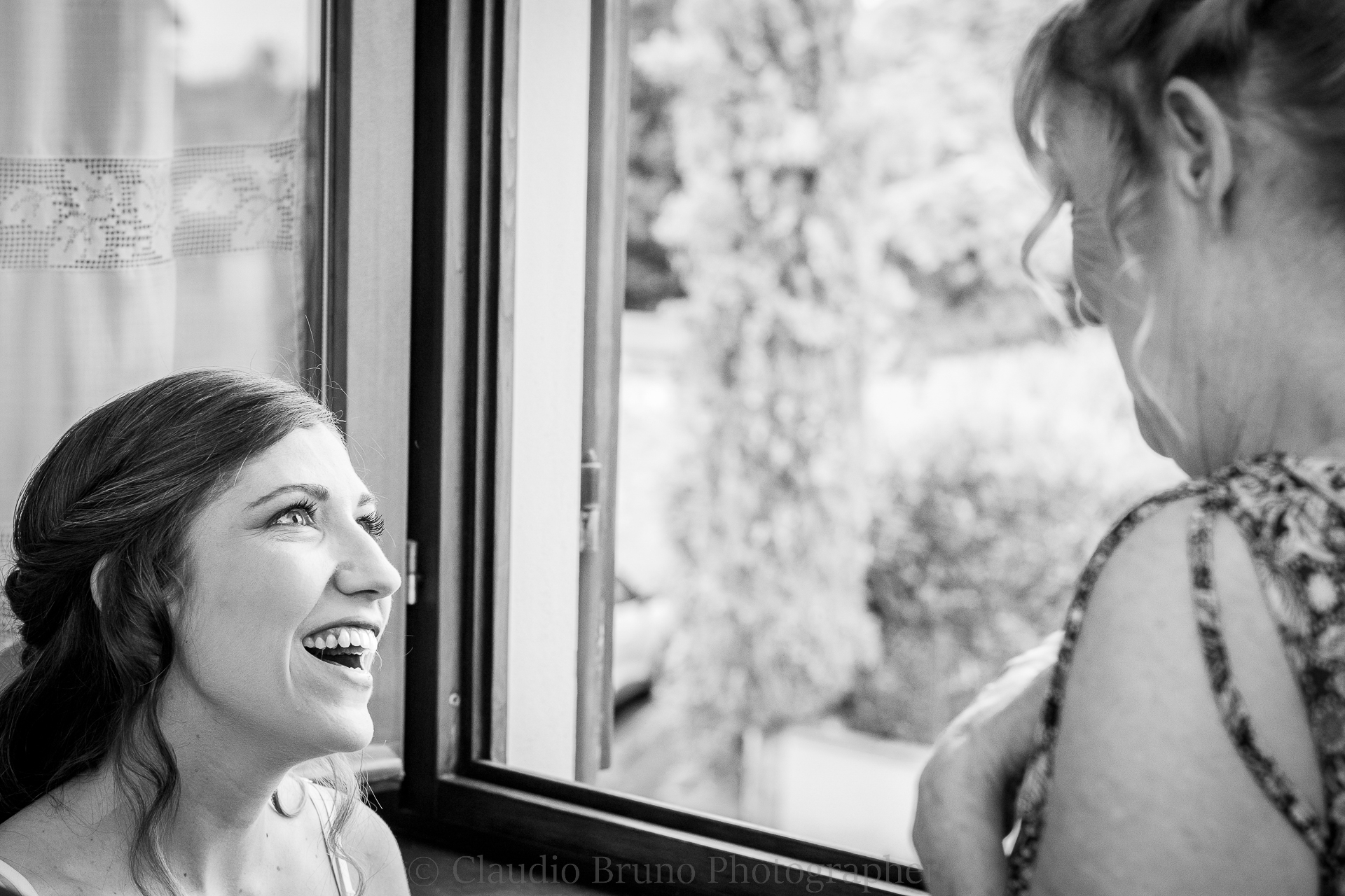 Bride's smile