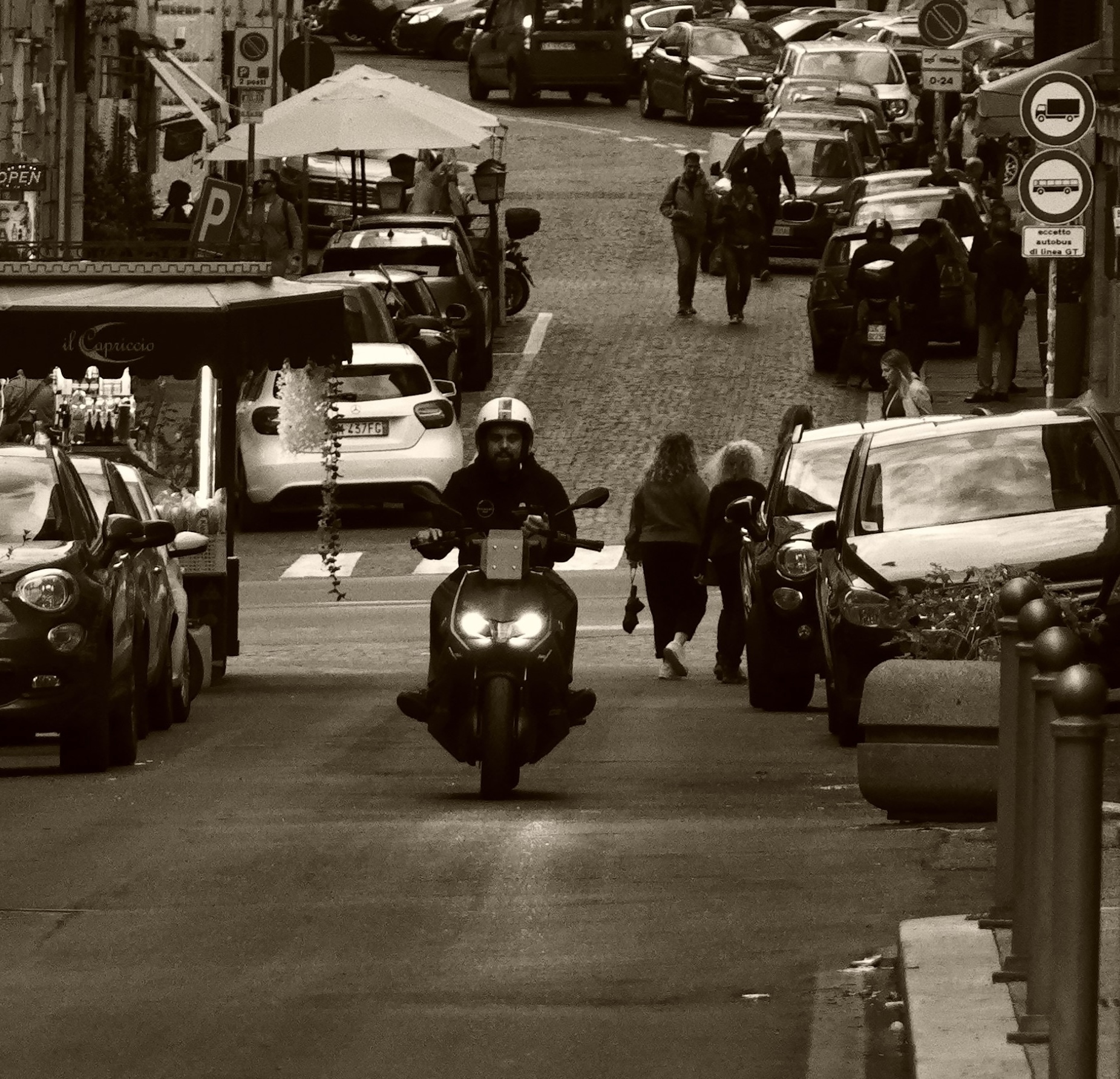 Scooters in the city