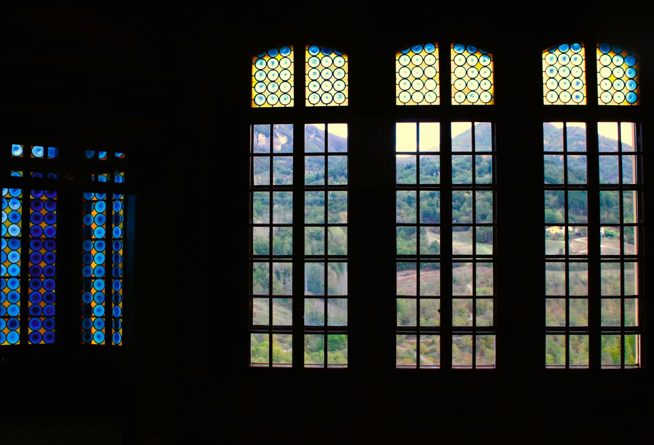 The stained glass window