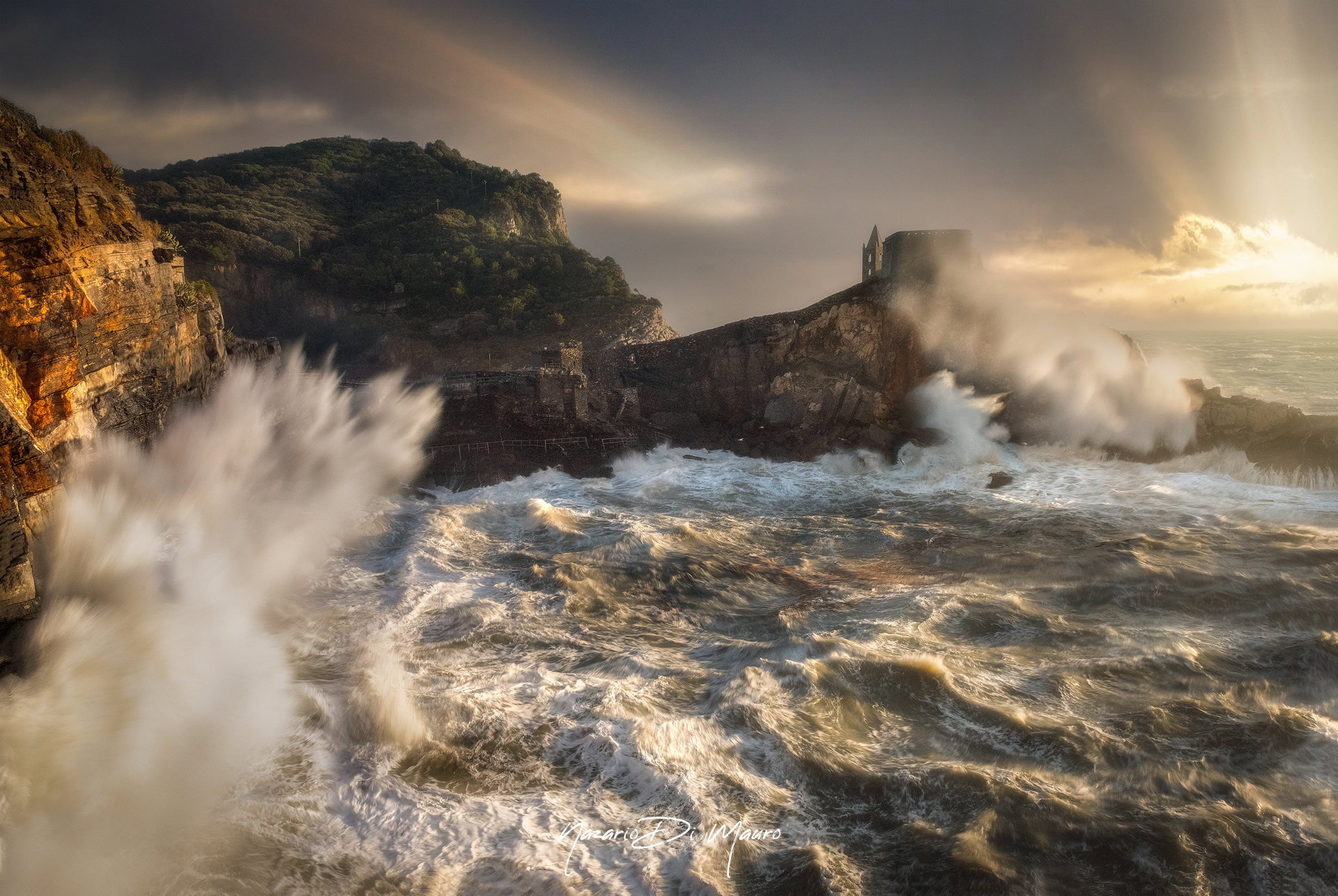 Storm surge in Portovenere...