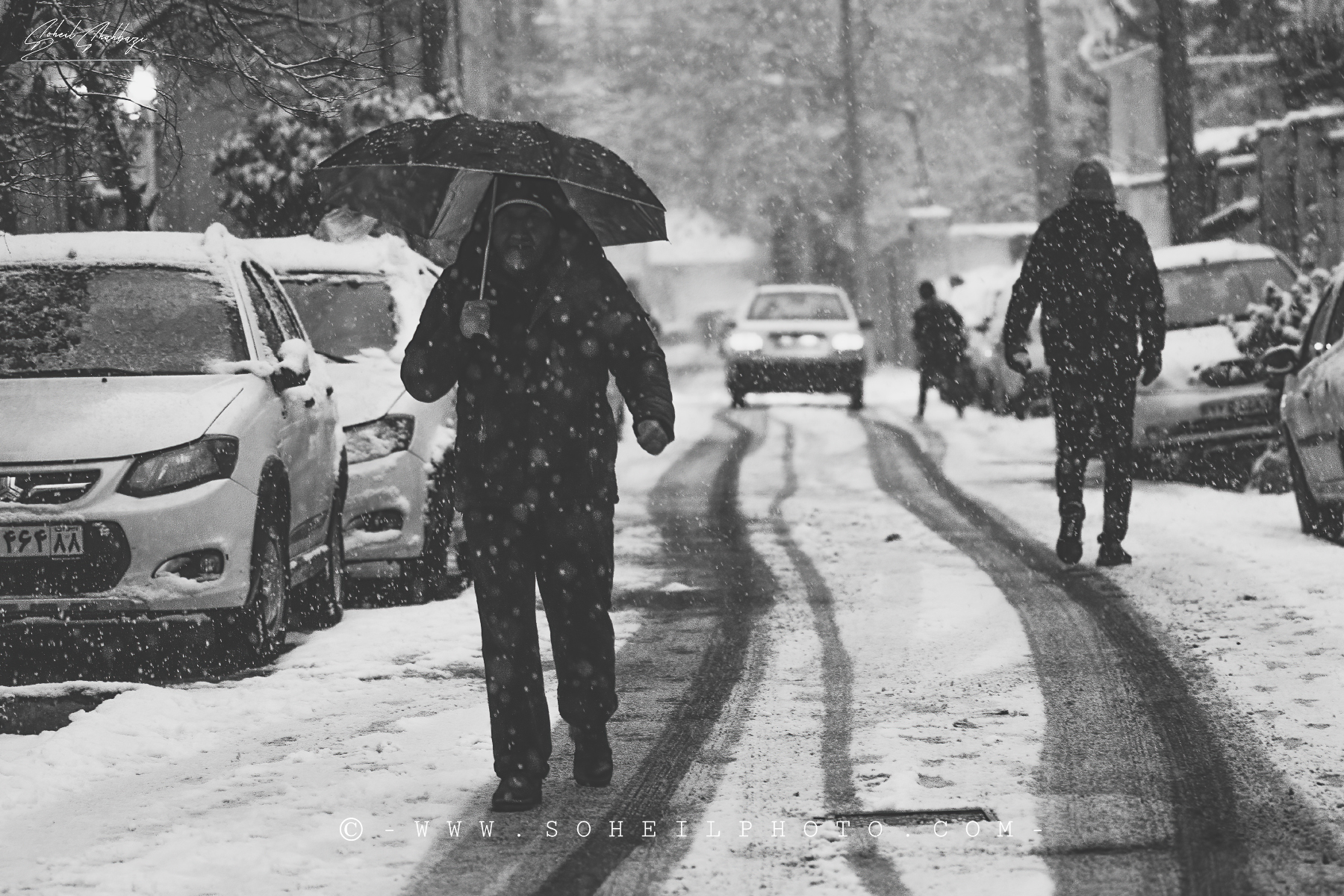Snowy day in Tehran 2