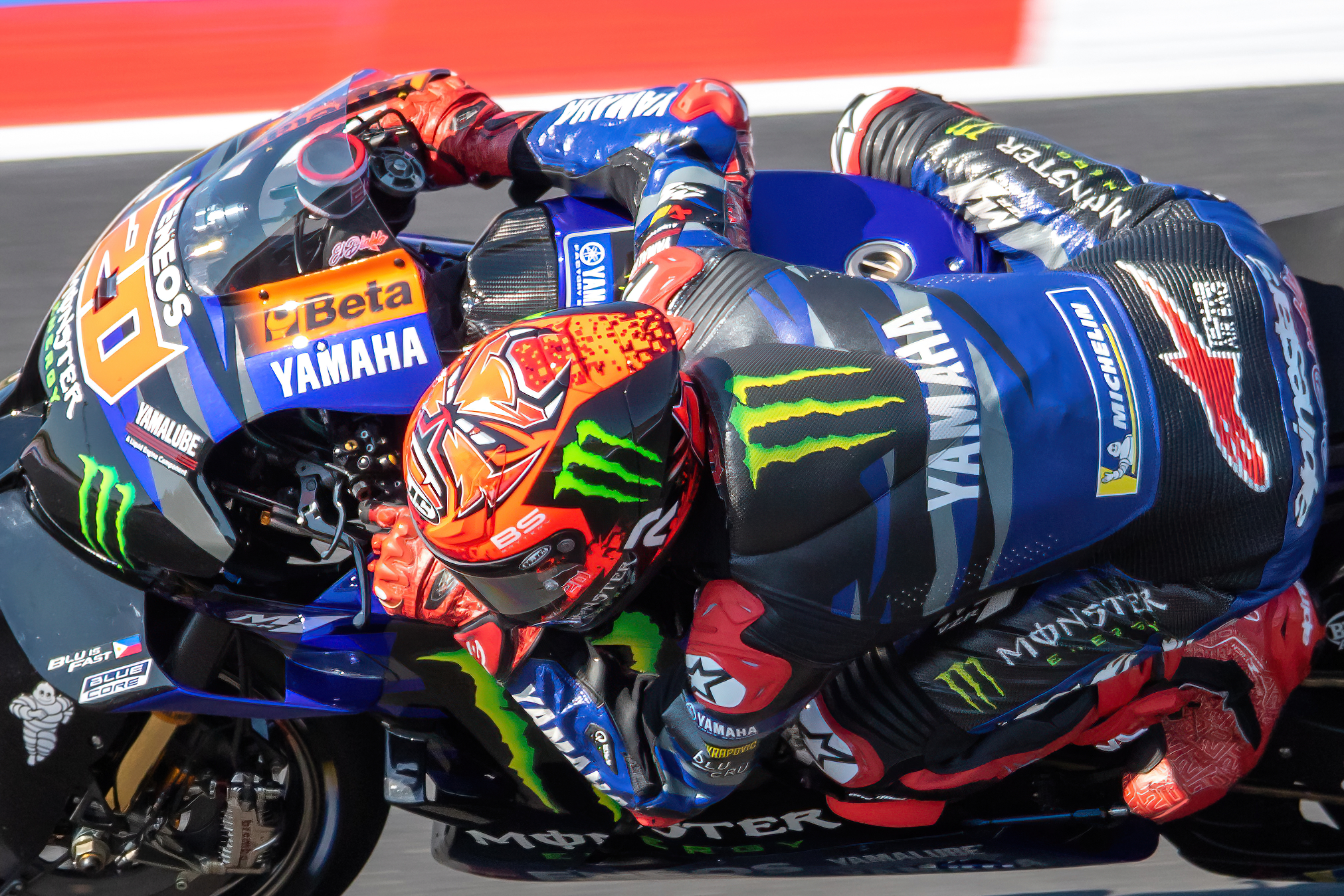 Fabio Quartararo in action at the Misano GP