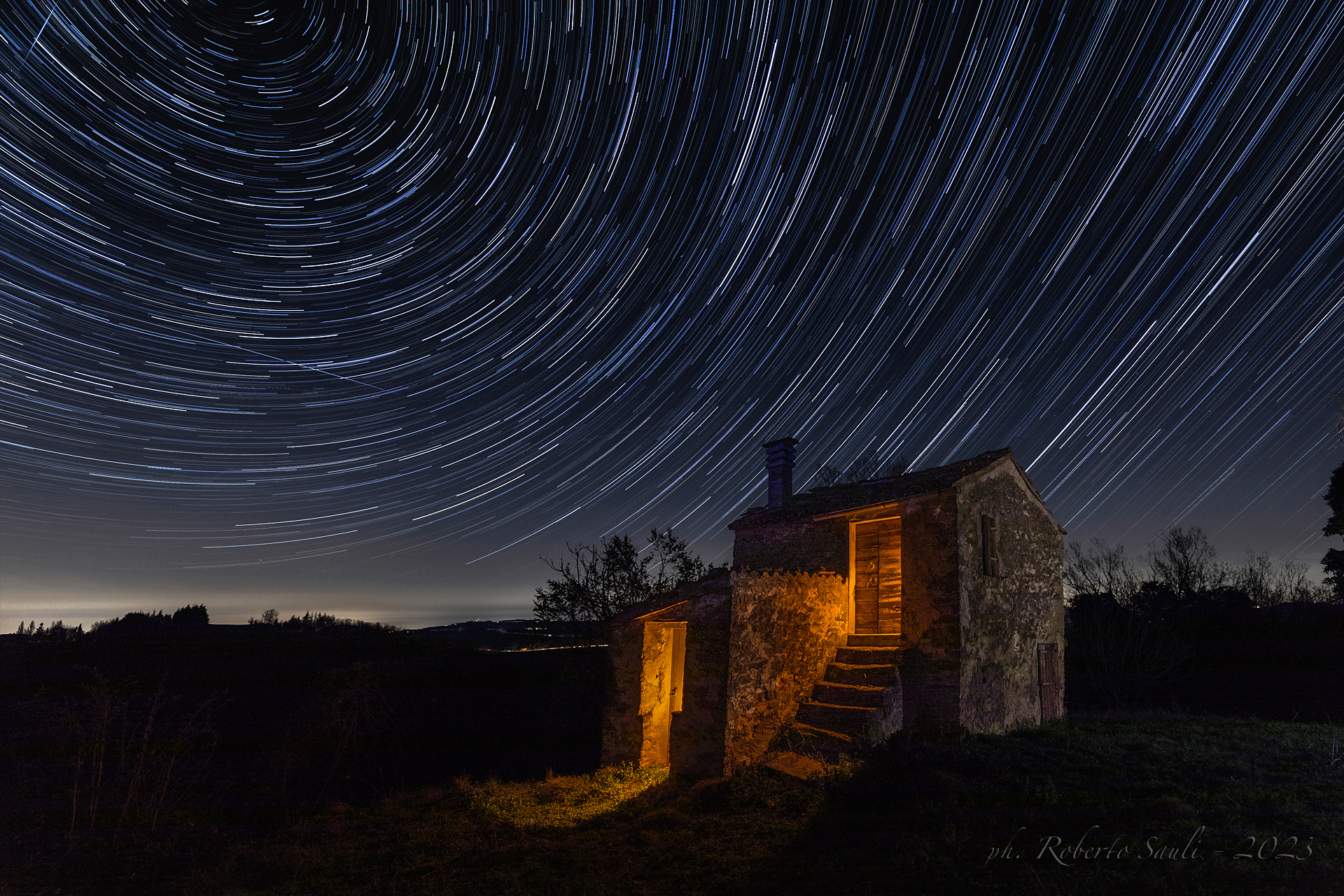 The Witches' House (with startrail-star trail)