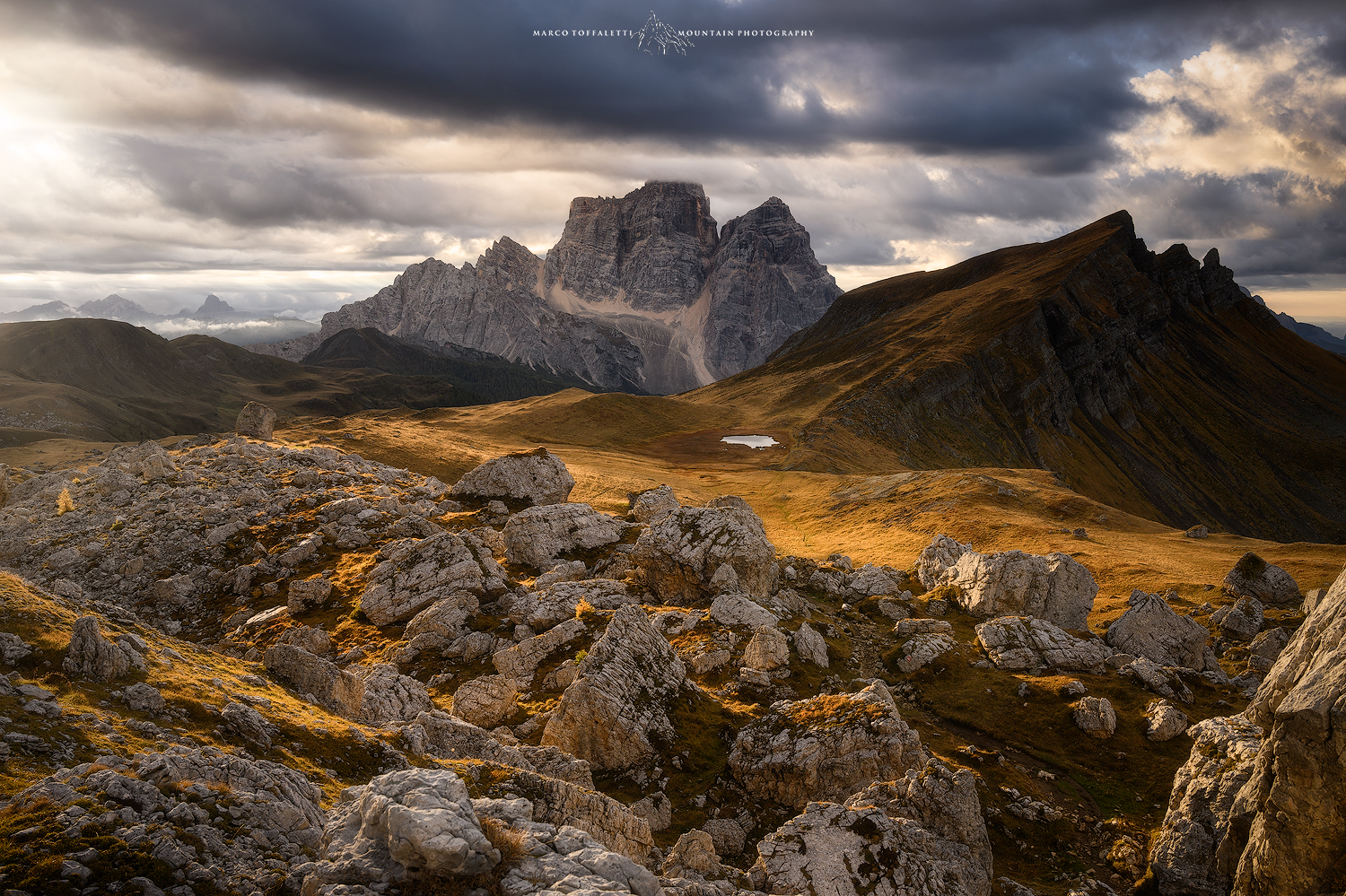 Pelmo as seen from Mondeval