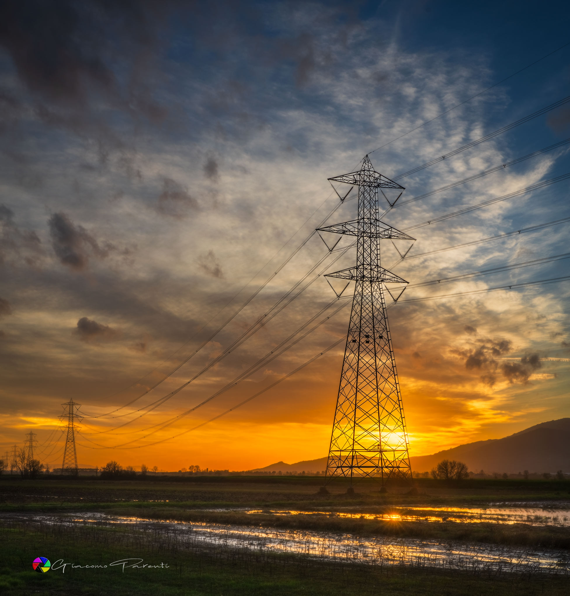 Tramonto ad alta tensione