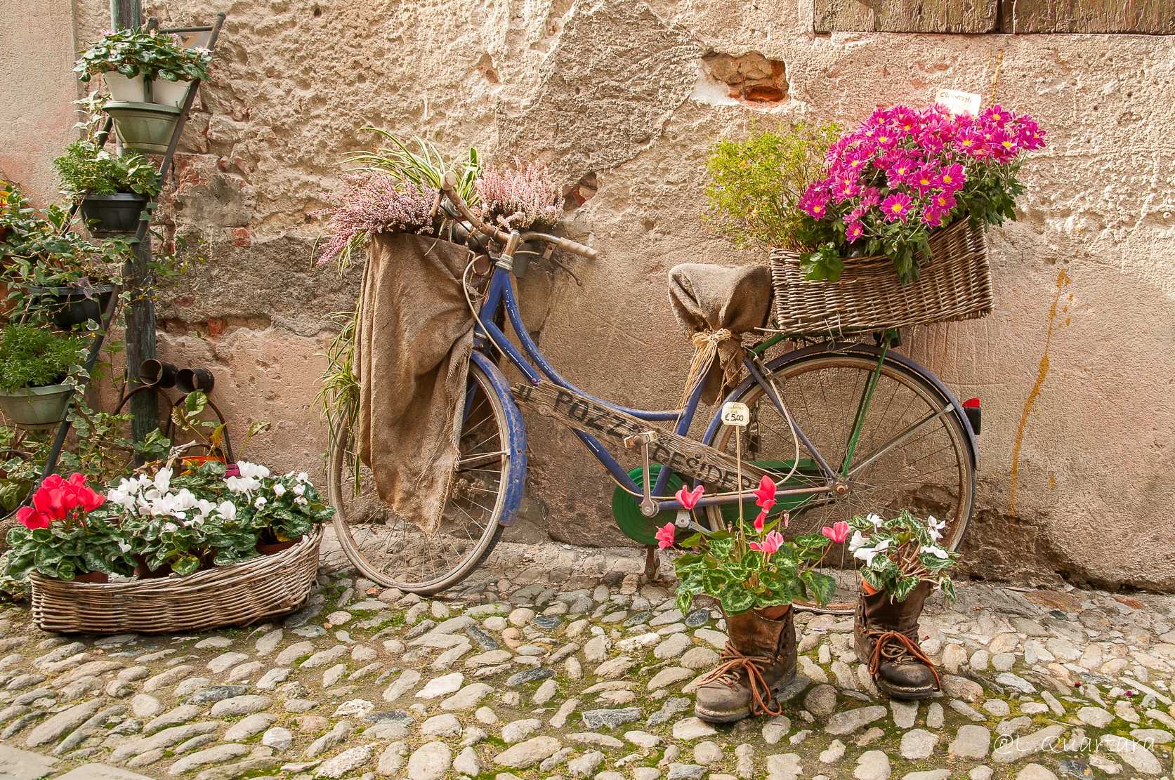 In the streets of the city centre