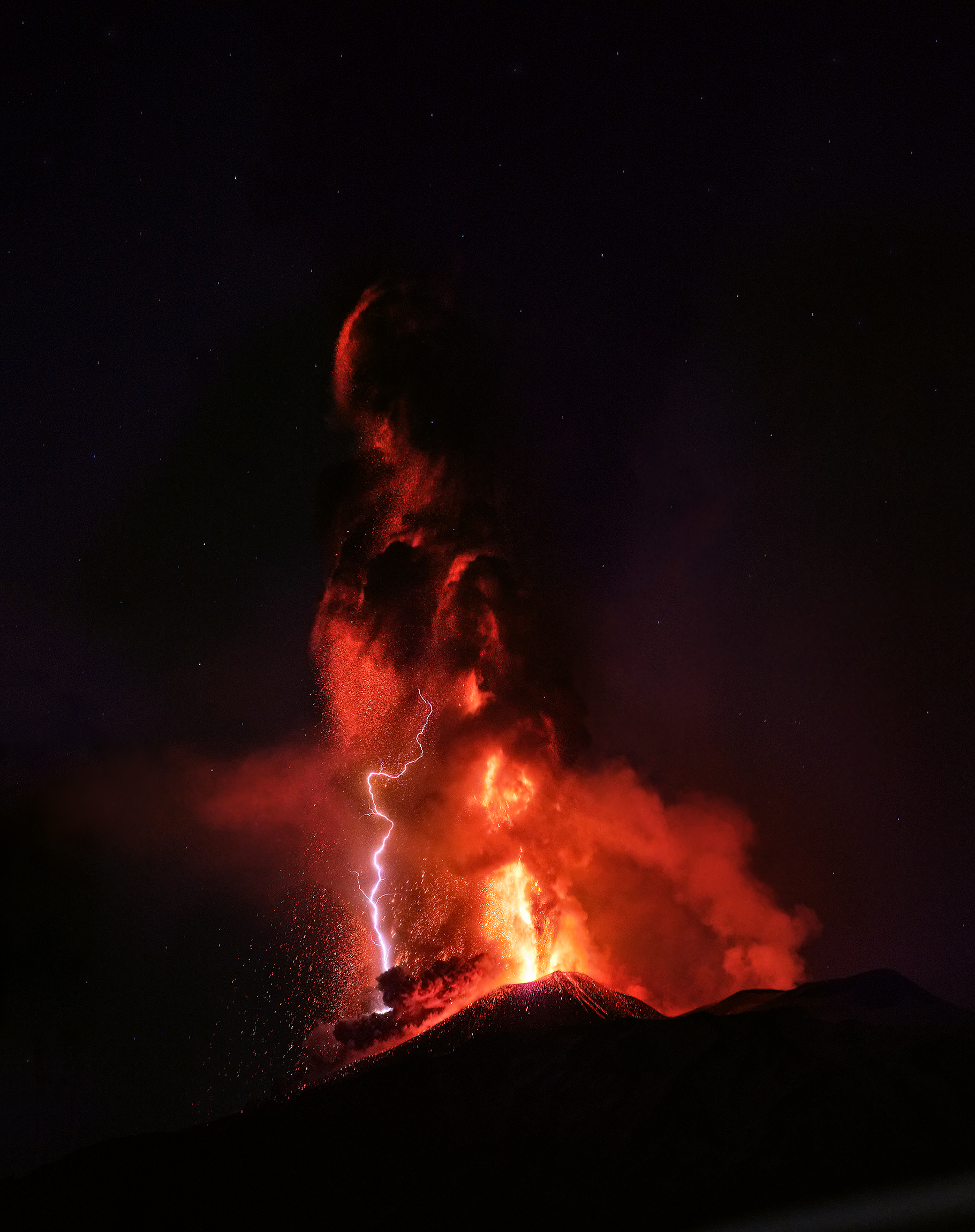Momenti particolari sull'Etna