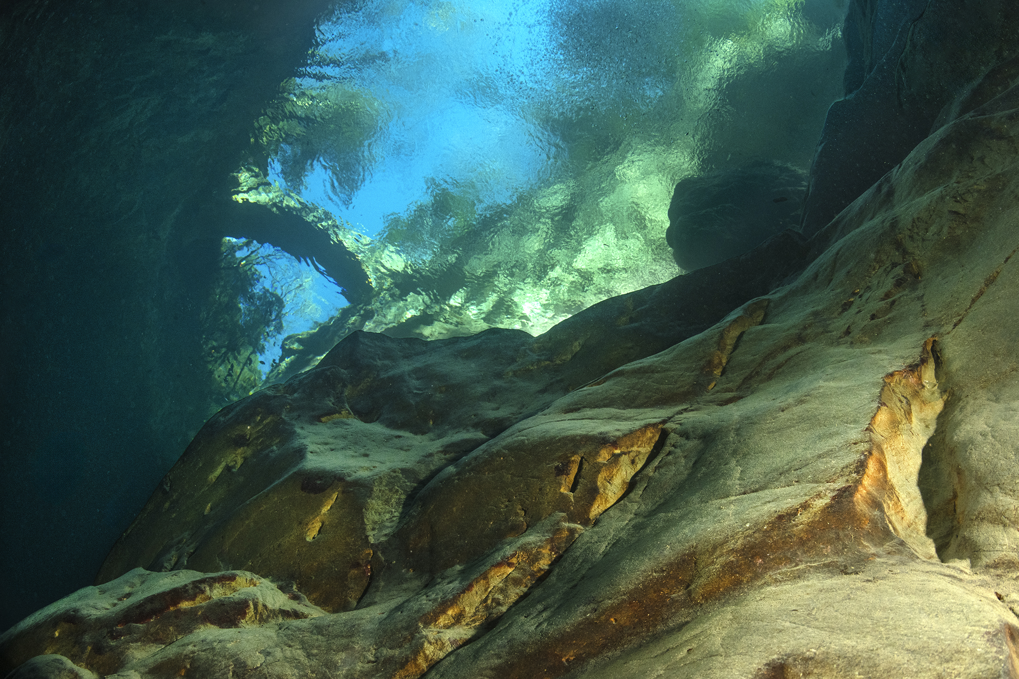 Il fiume visto da sotto