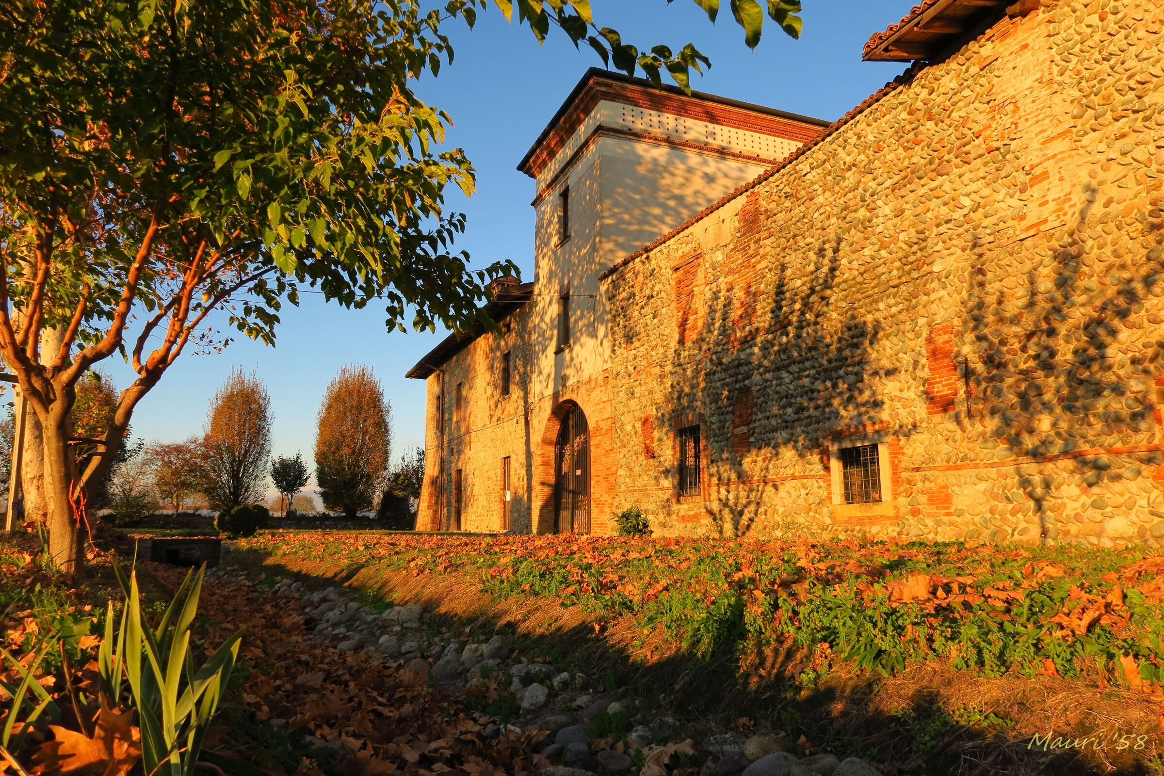 Sunset at the farmhouse