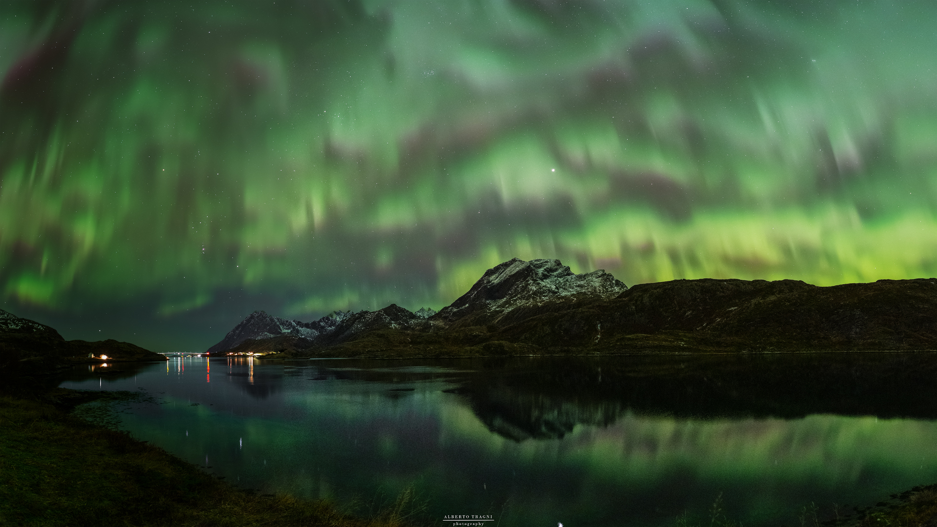 Panoramic view of the fjord