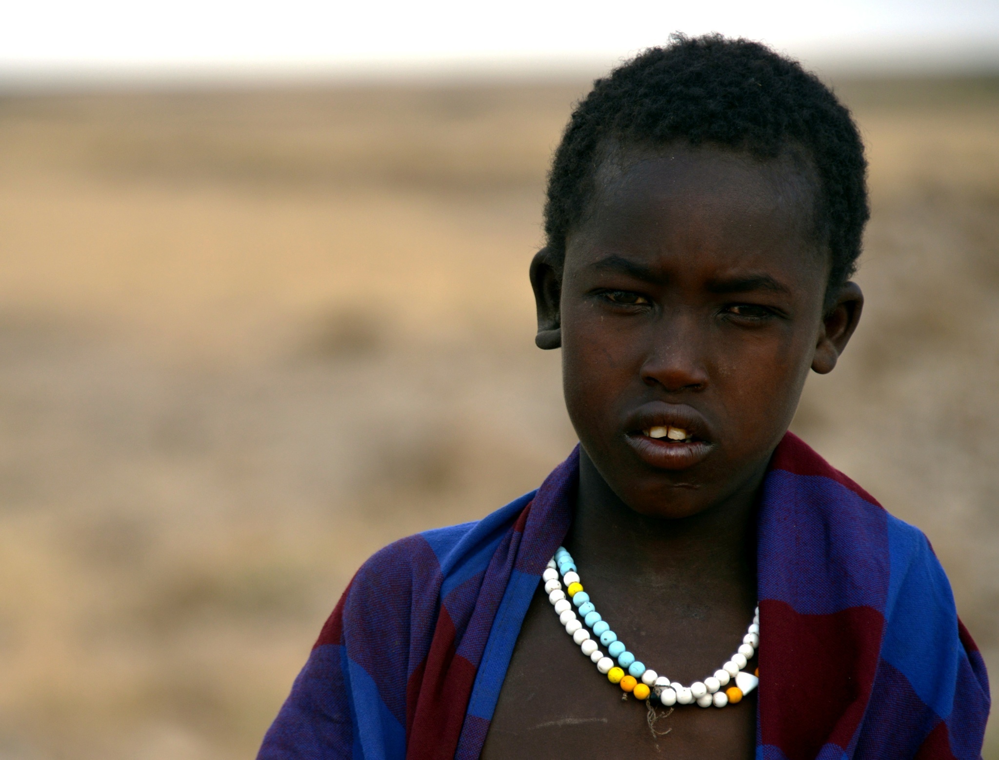 Young Masai shepherd