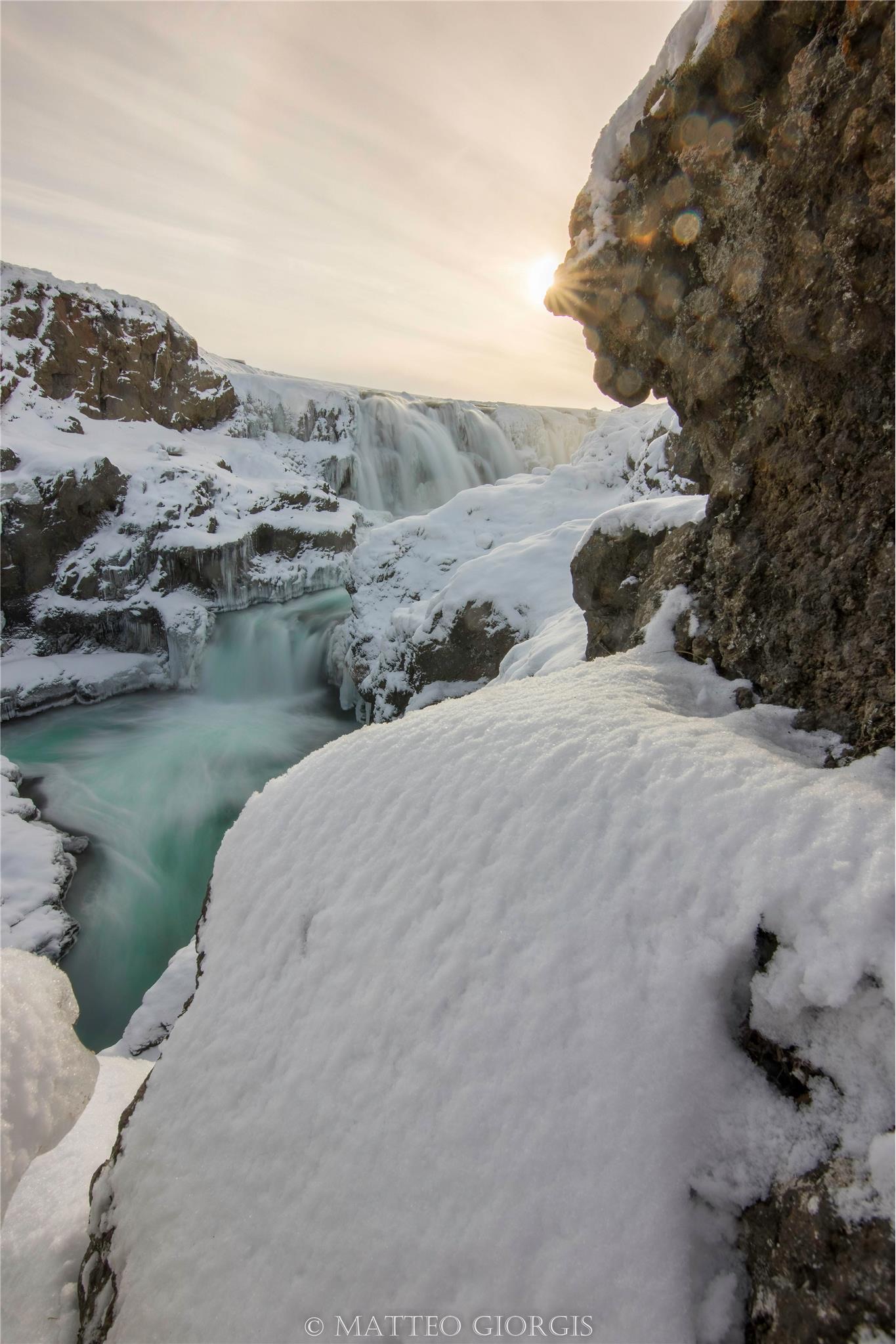 Kolugljufur waterfall