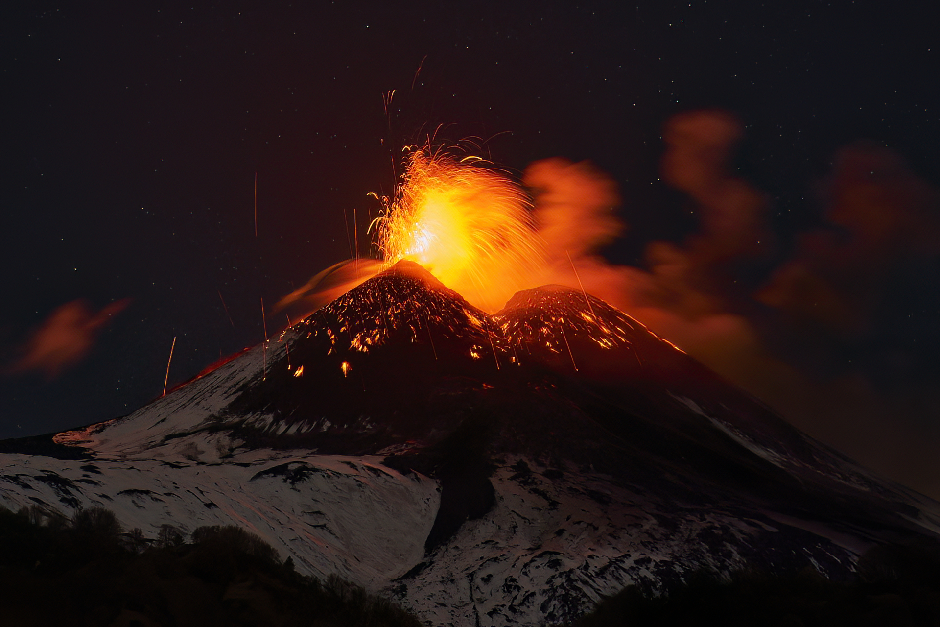Etna Pasorrismo on the snow