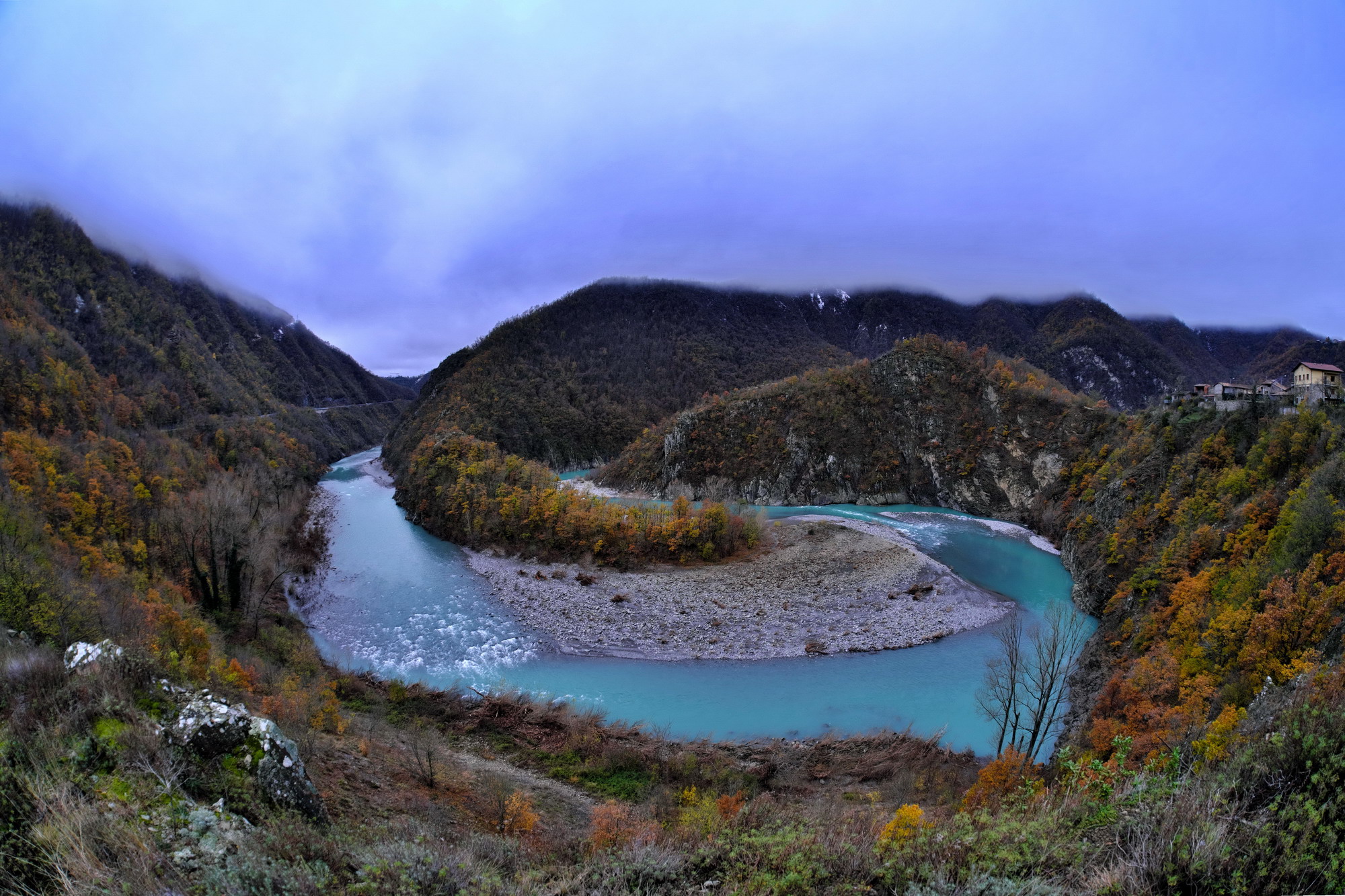 spettacolare mattinata dicembrina in valtrebbia