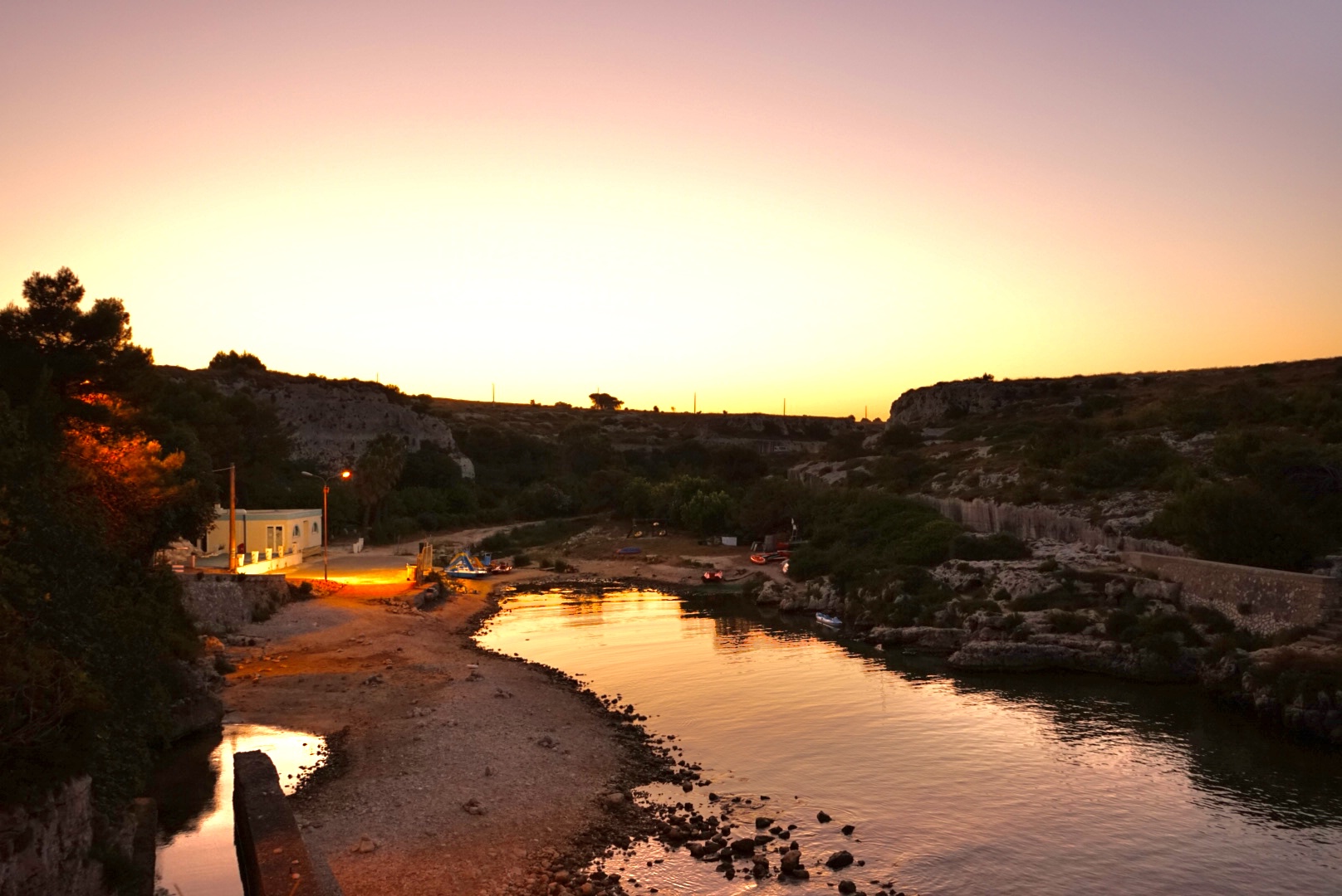 Sunset in Porto Badisco