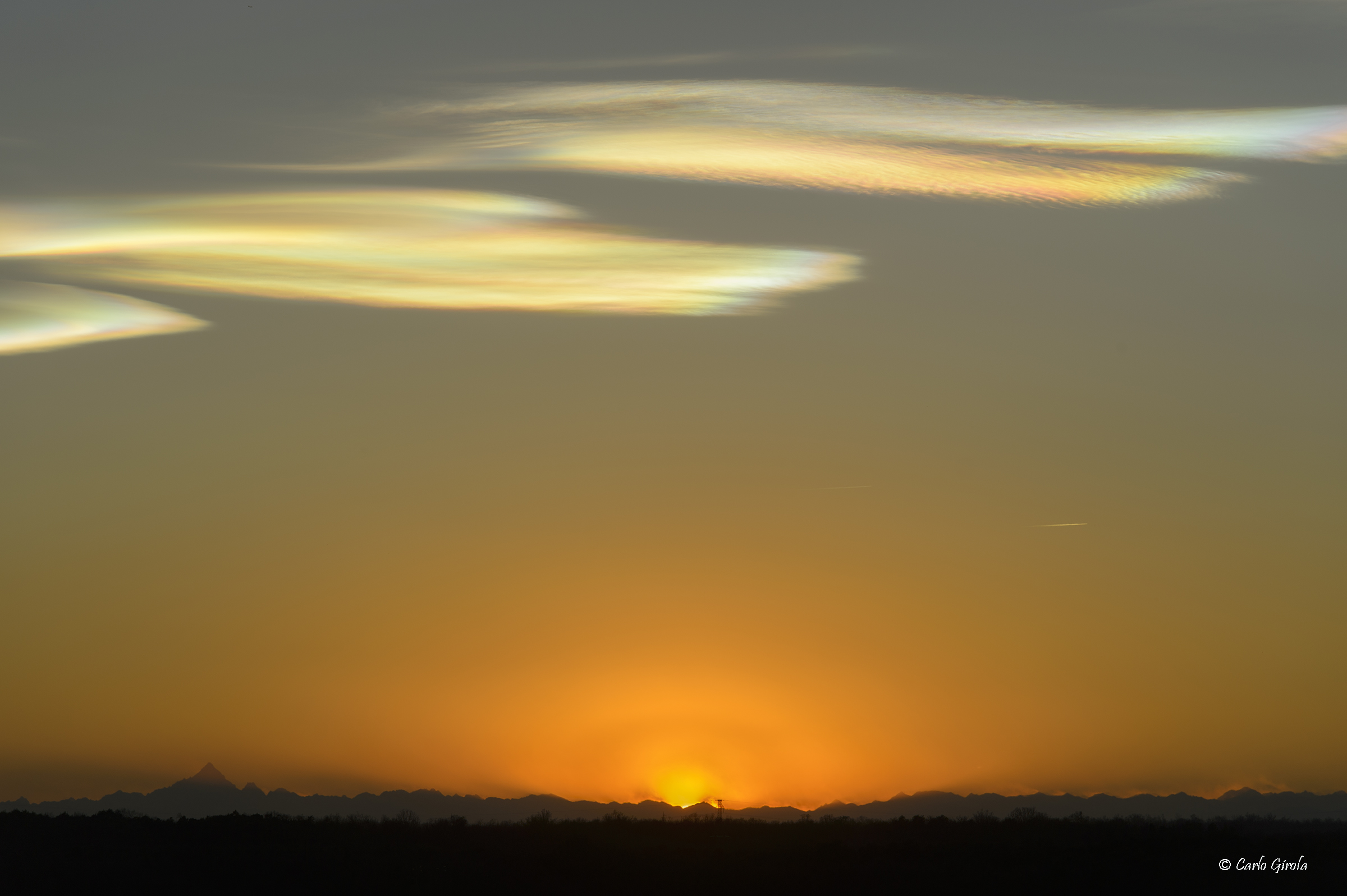 Sunset of the winter solstice