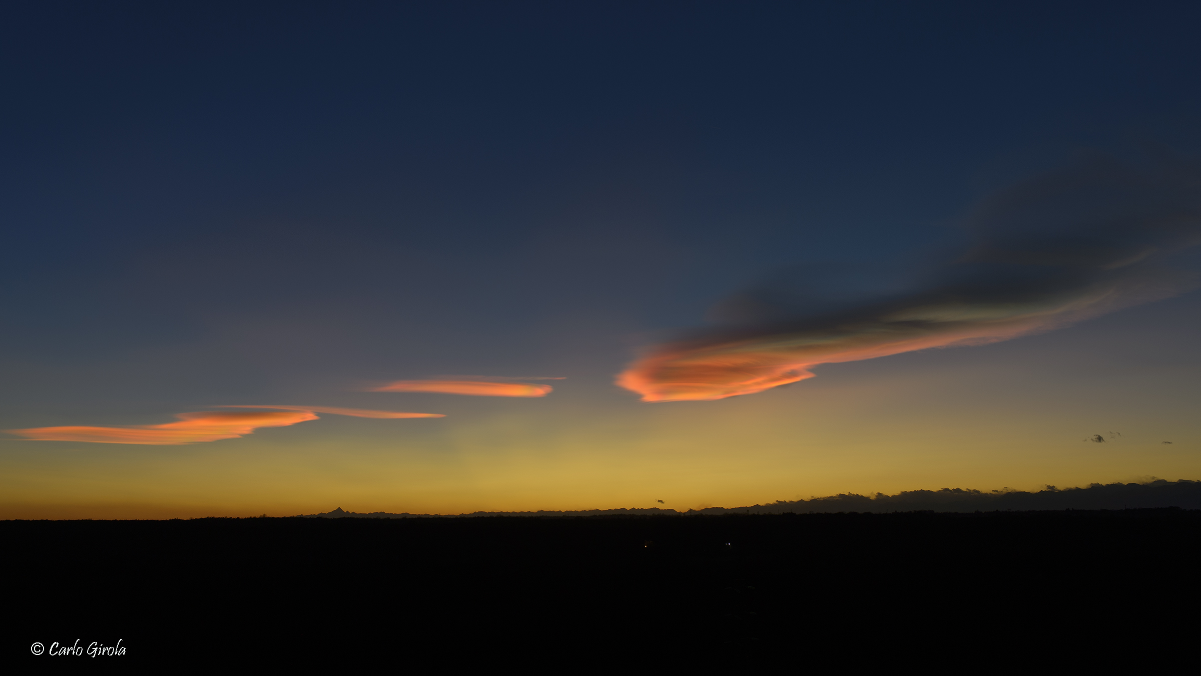 Tramonto del solstizio d'inverno