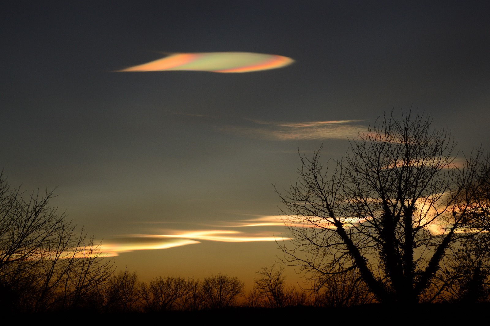 Cielo dopo tramonto del 22 dicembre