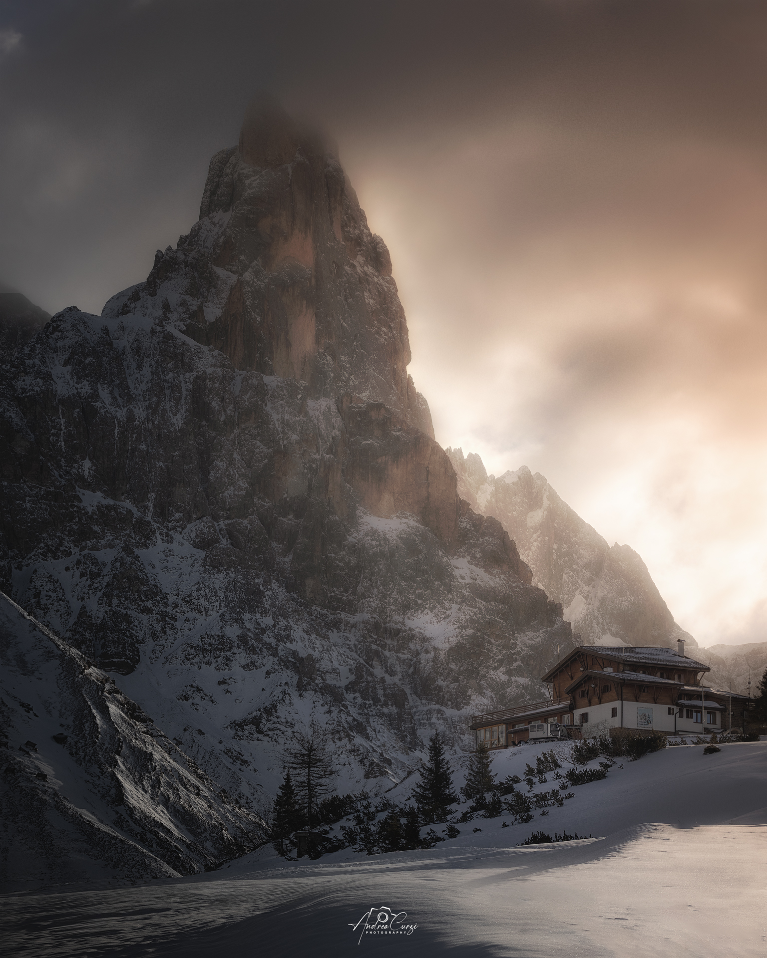 Soft light at Passo Rolle