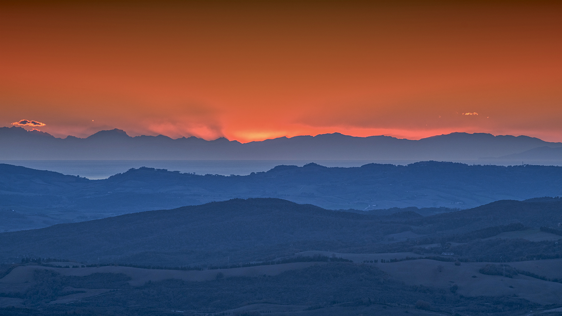 sunset - Volterra belvedere