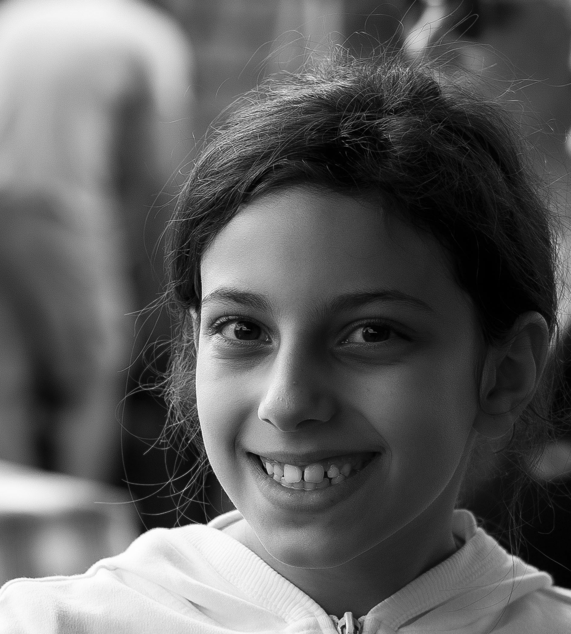 A little girl's smile