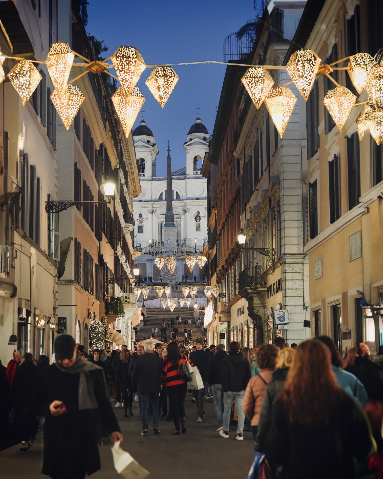 Decorated Via del Corso