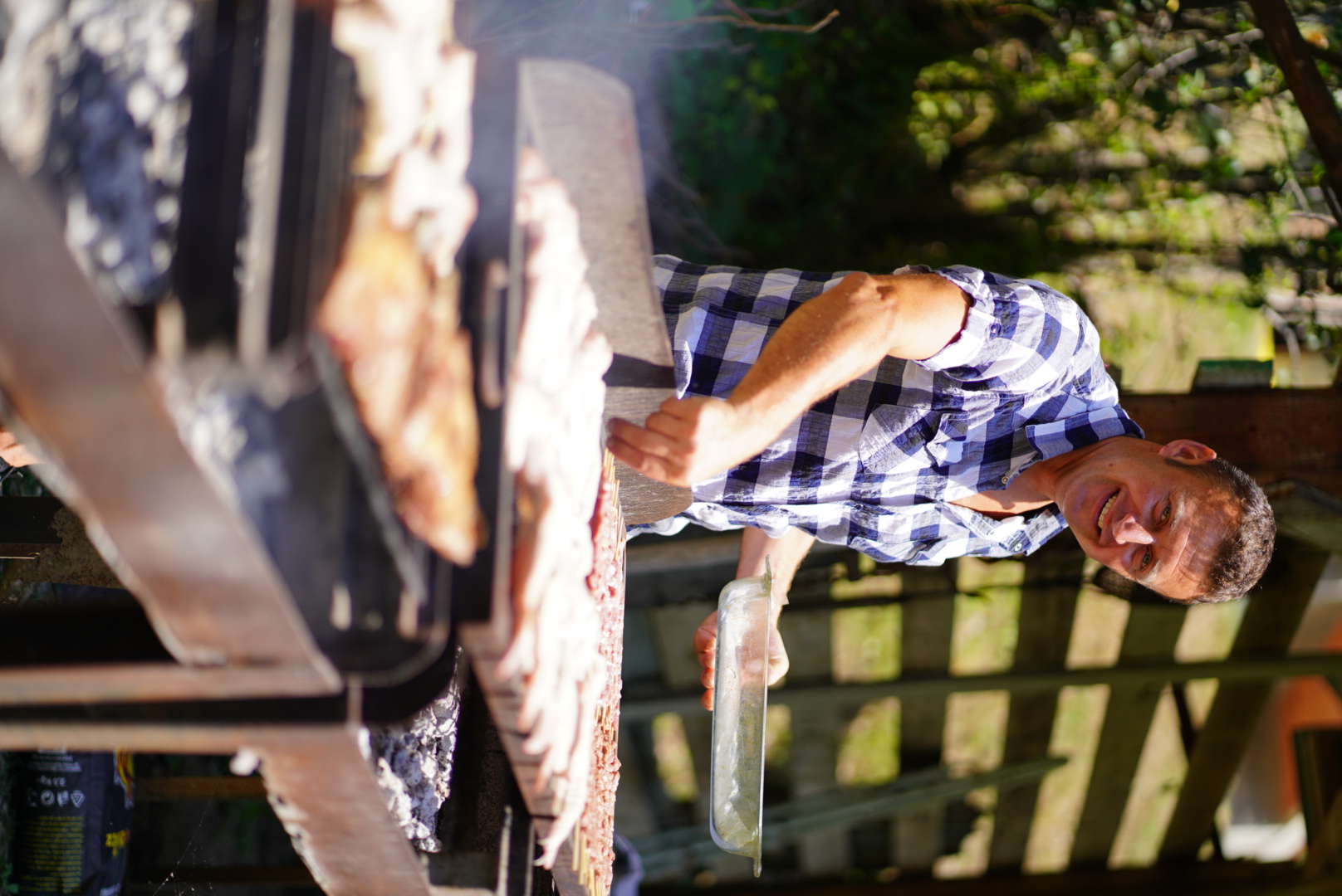 Now the chicken is on fire