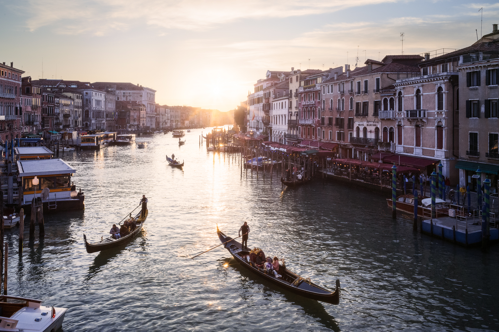 Gondolas in Venice