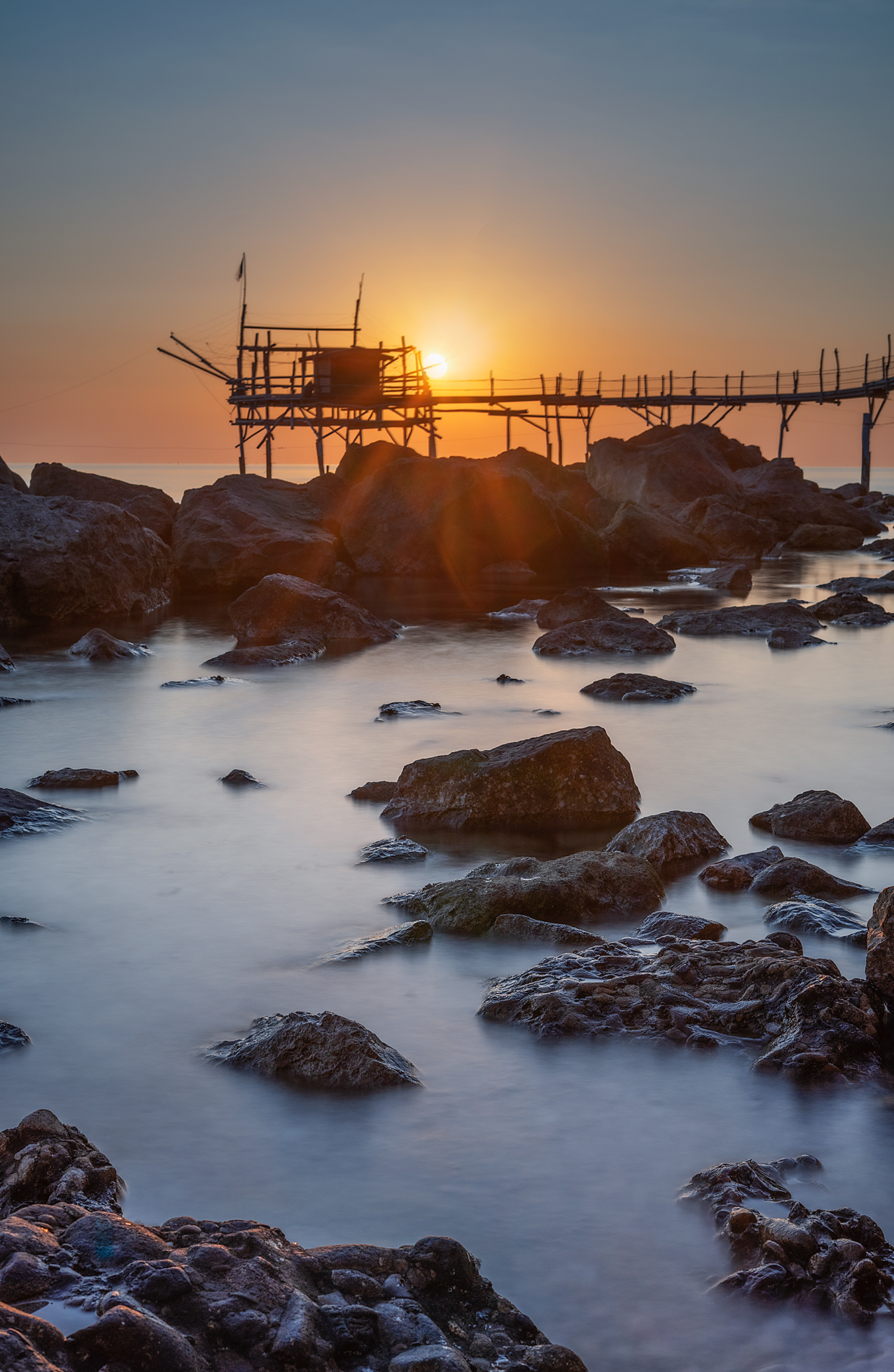 Trabocco Turchino all'alba