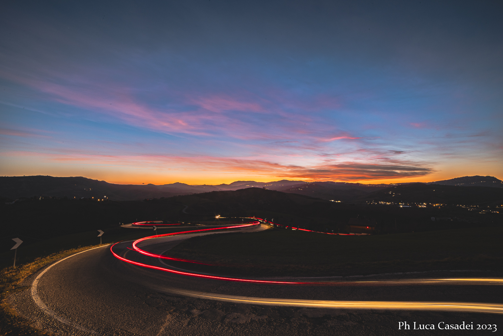 Scie all'imbrunire