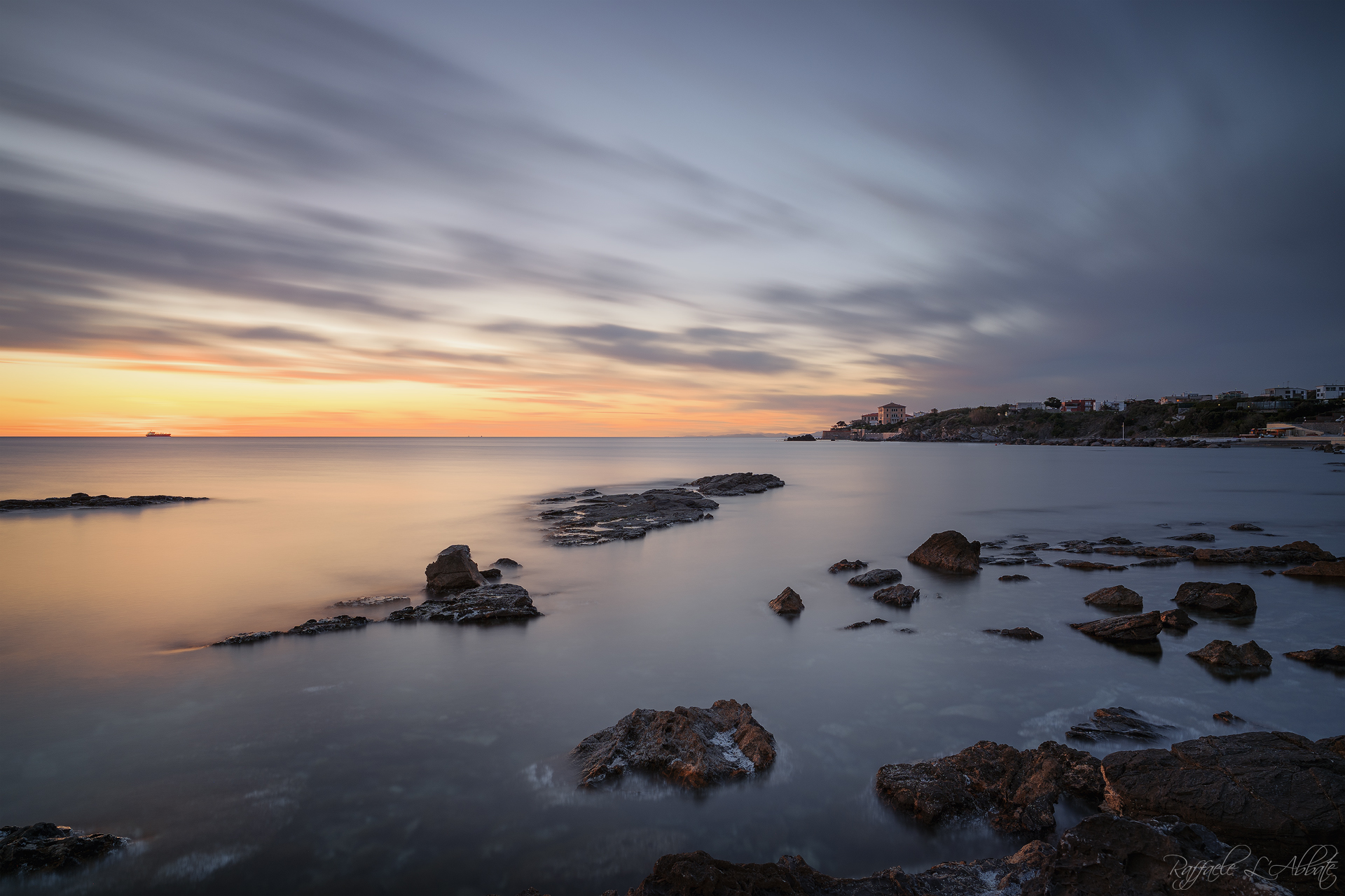 Tramonto sulla costa Livornese