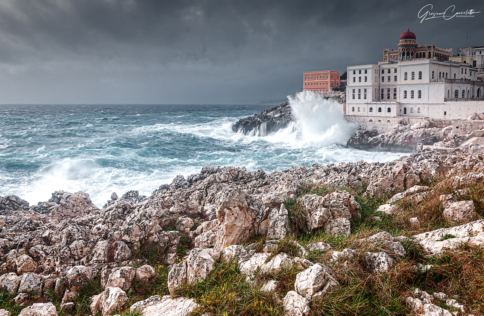 Storm surge at Santa Cesarea