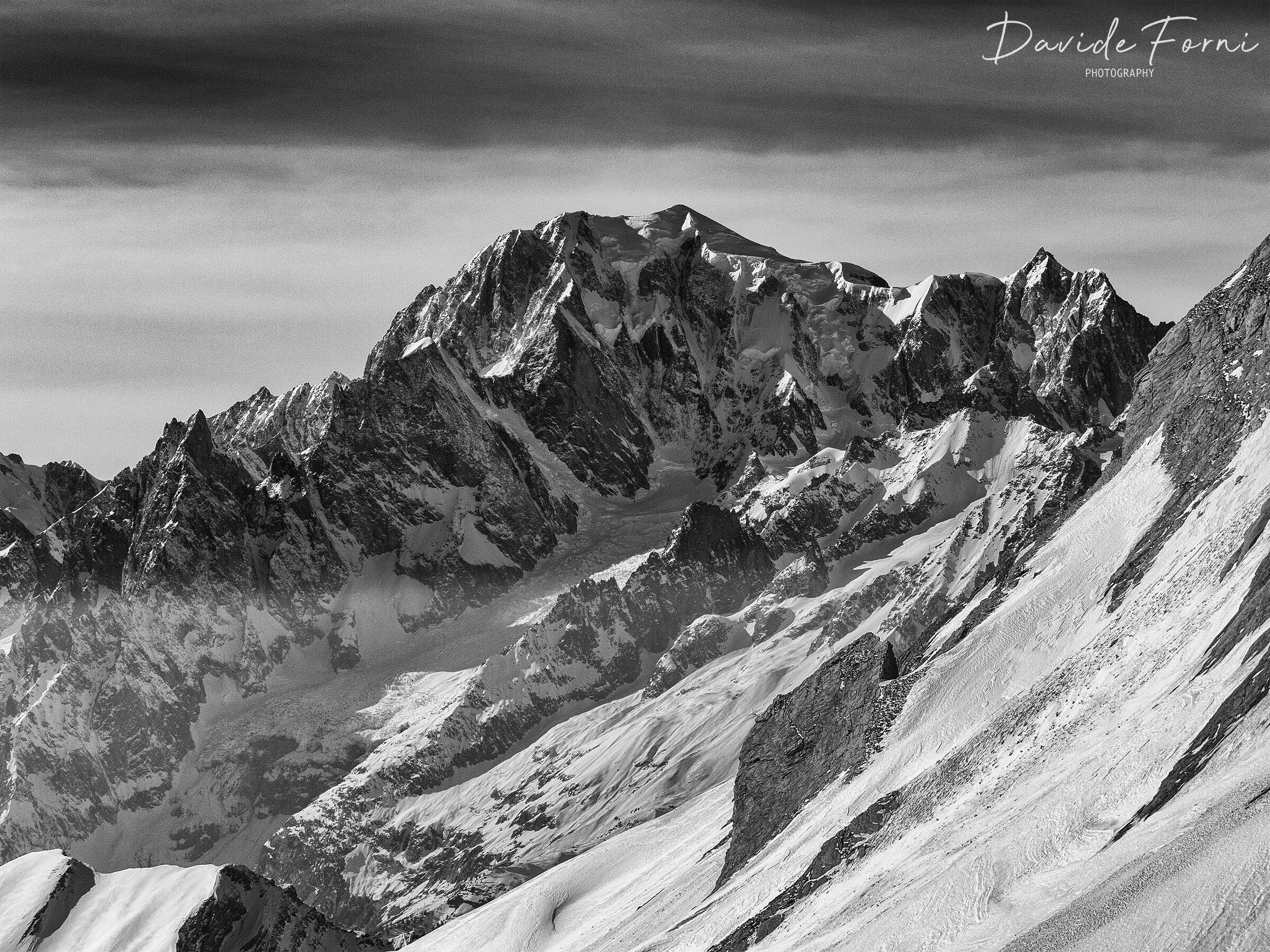 Il Monte Bianco visto dal col di Malatrà - Inverno 20...