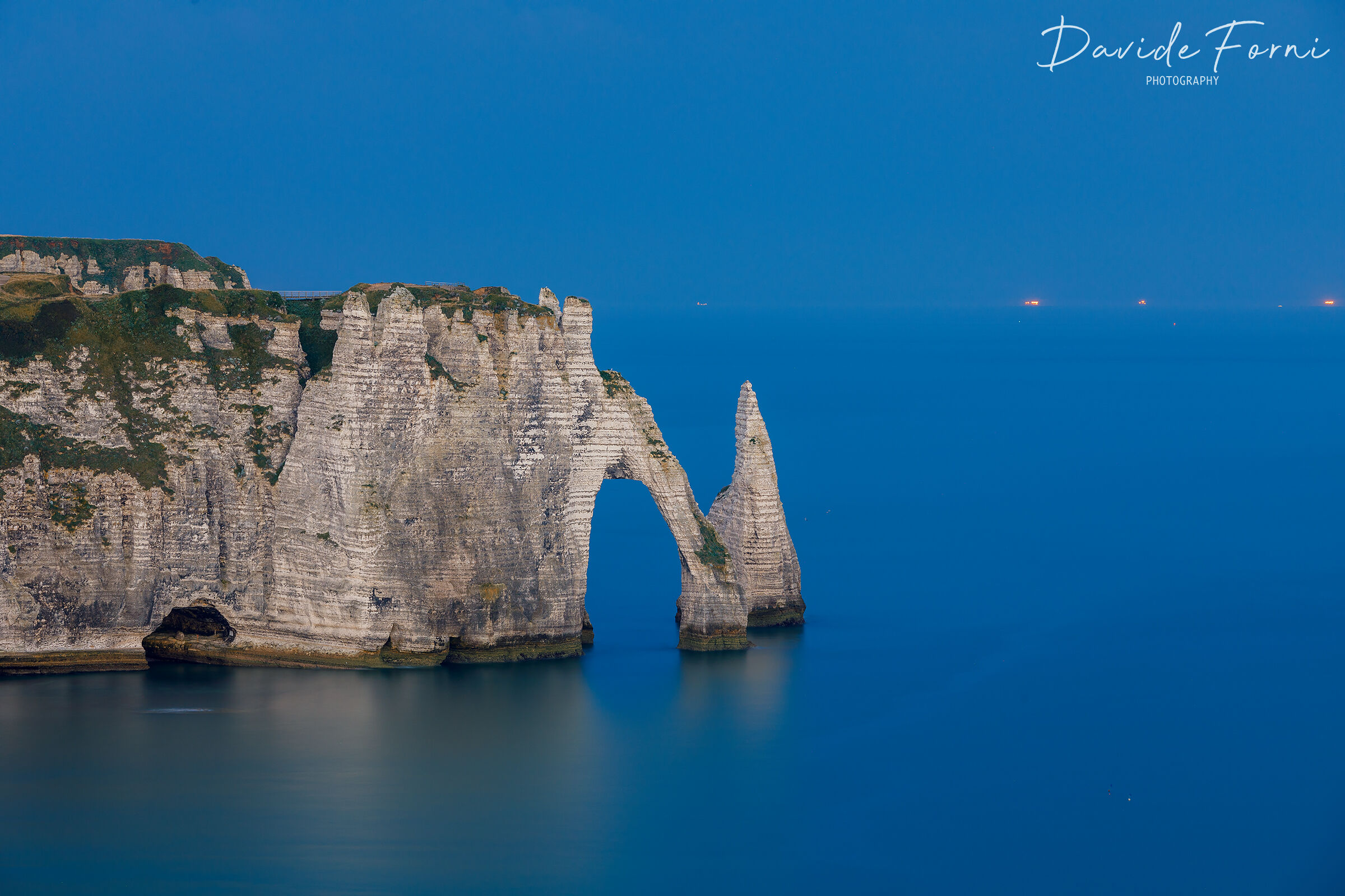 Sunrise over the cliffs of Etretat