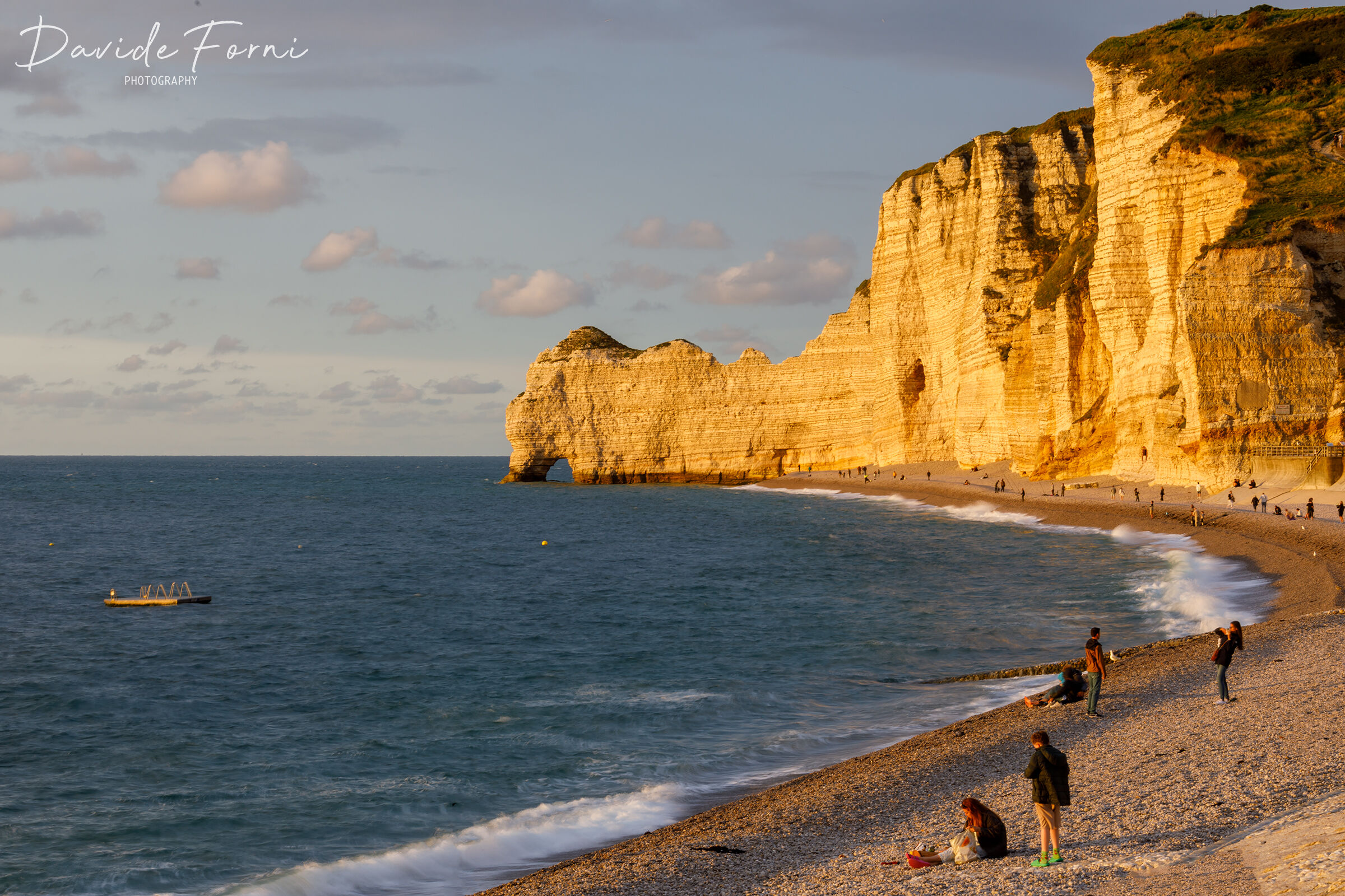 Sunset in Etretat