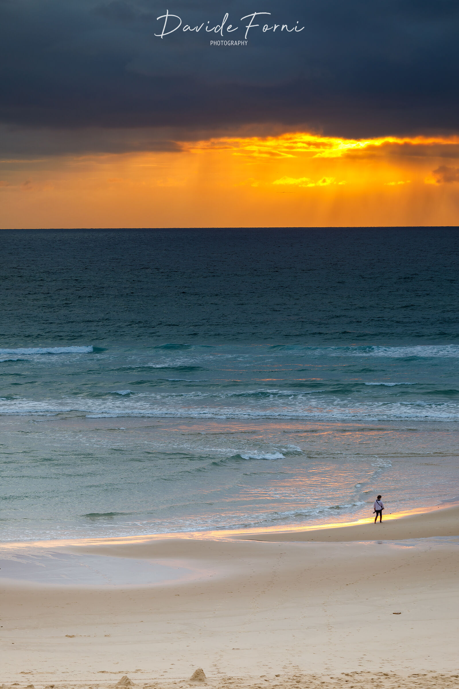 Sunset over the Atlantic Ocean