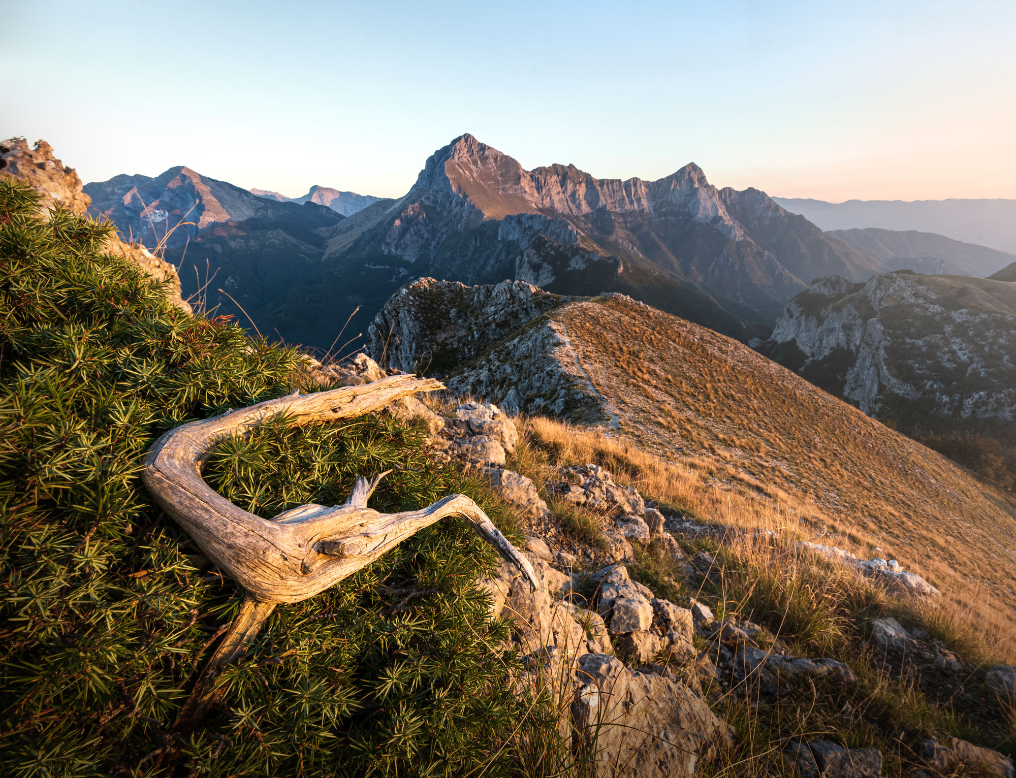 Apuan Alps... Pania della Croce at dawn