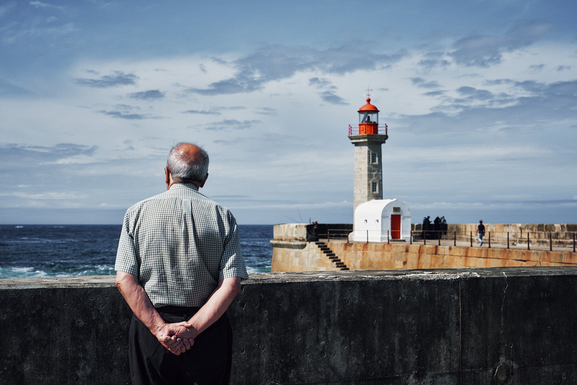 At the lighthouse of Foz do Douro