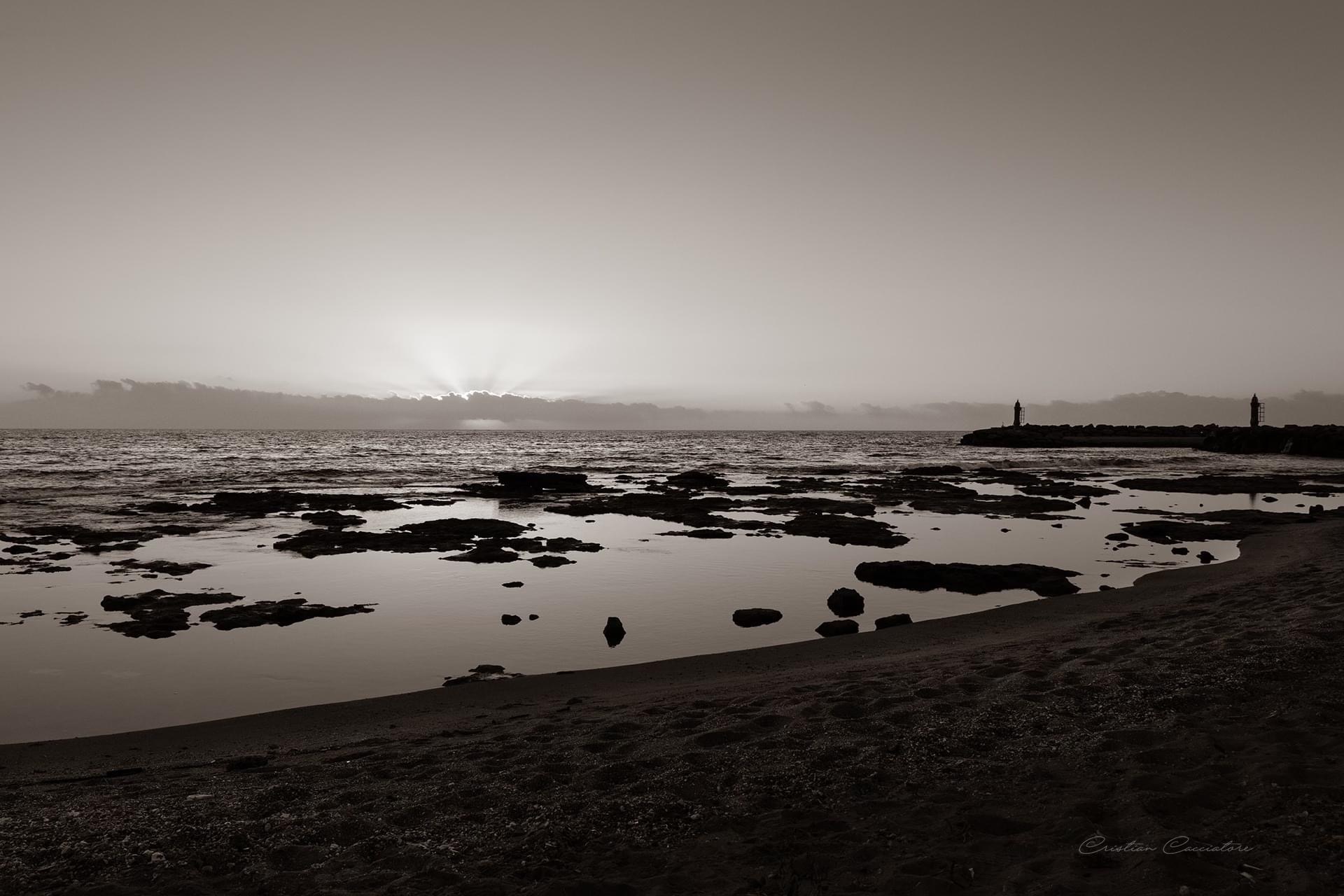 The sea in winter