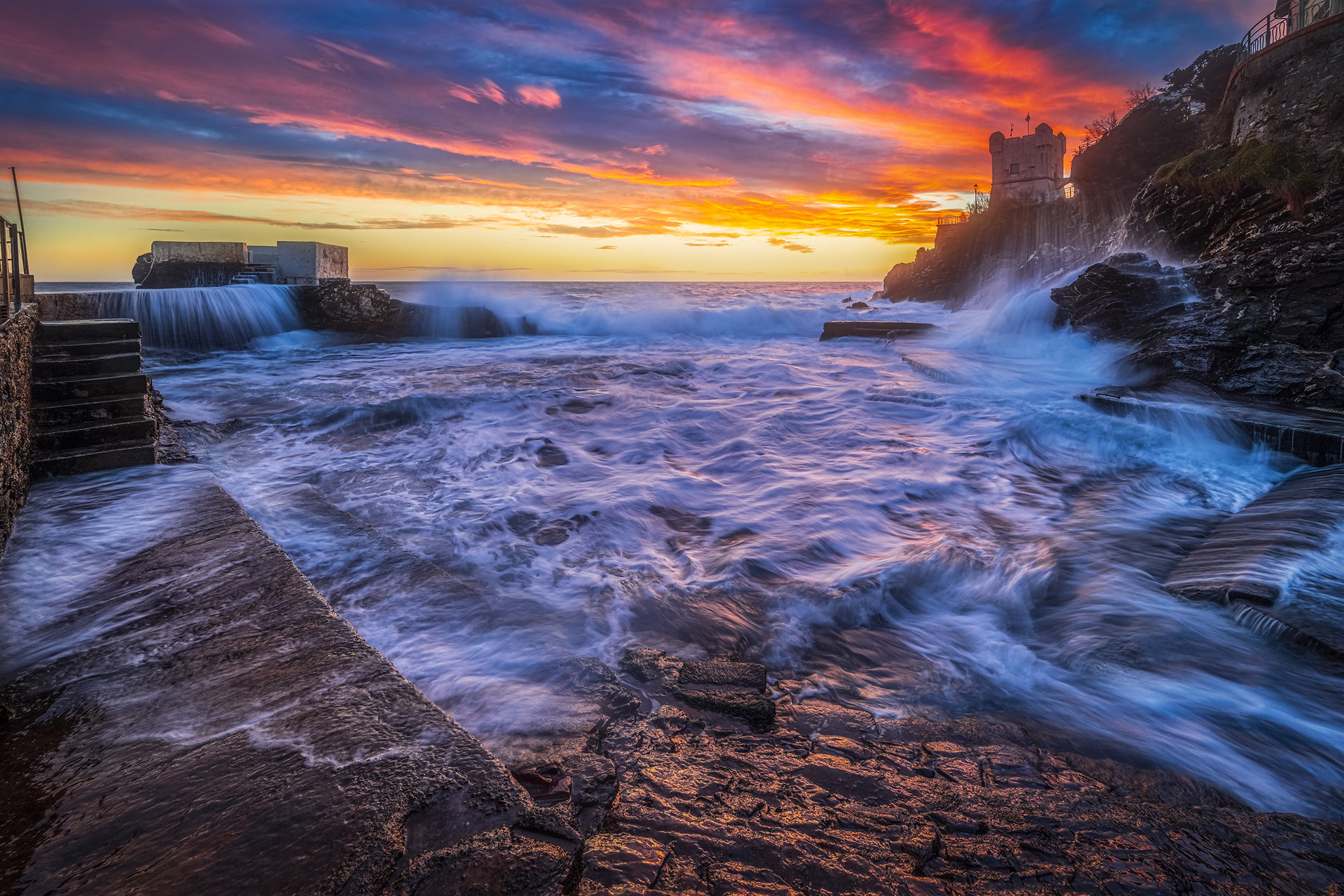 Esplosione di colori sul mare