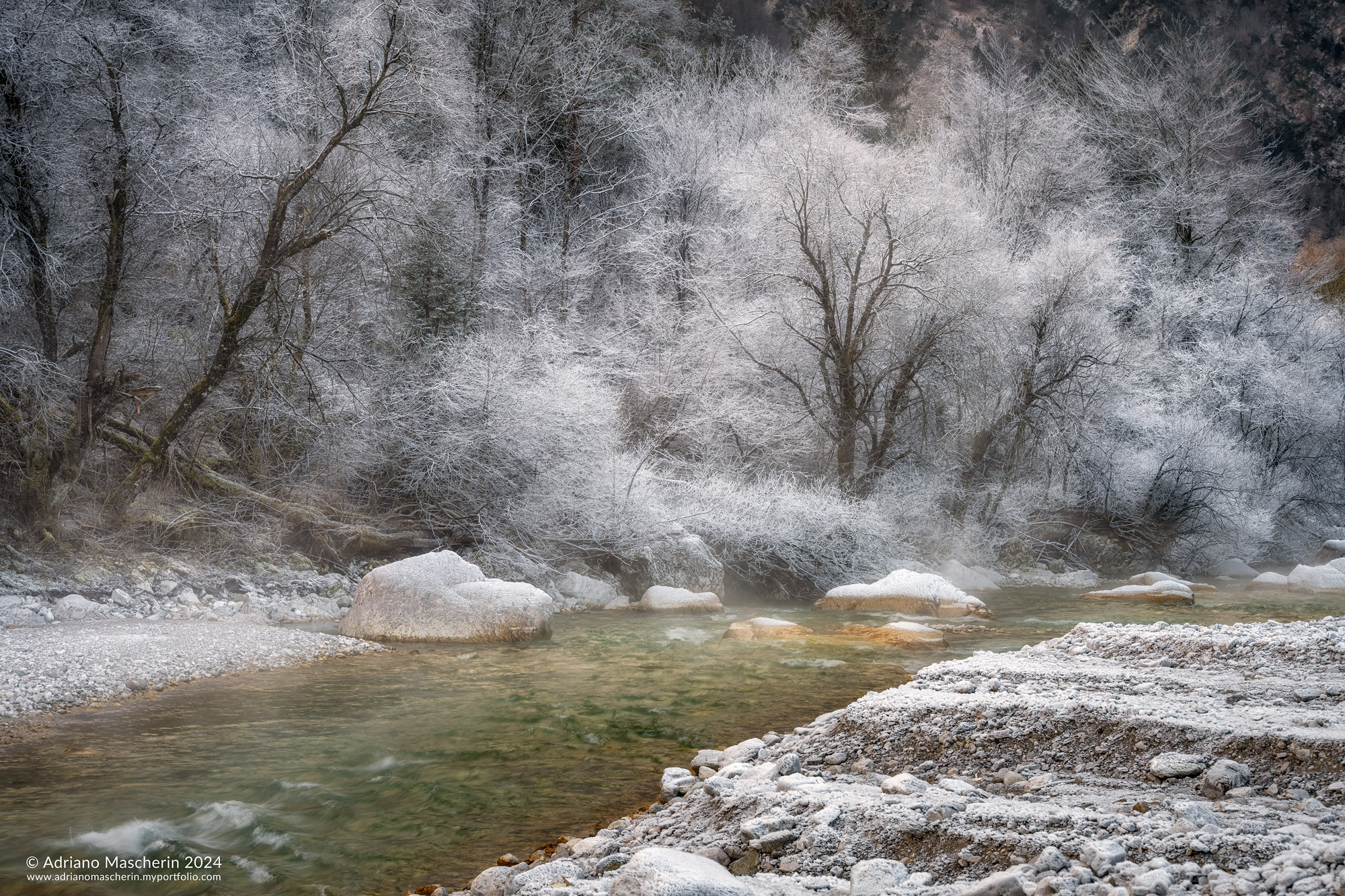 Galaverna along the Cellina