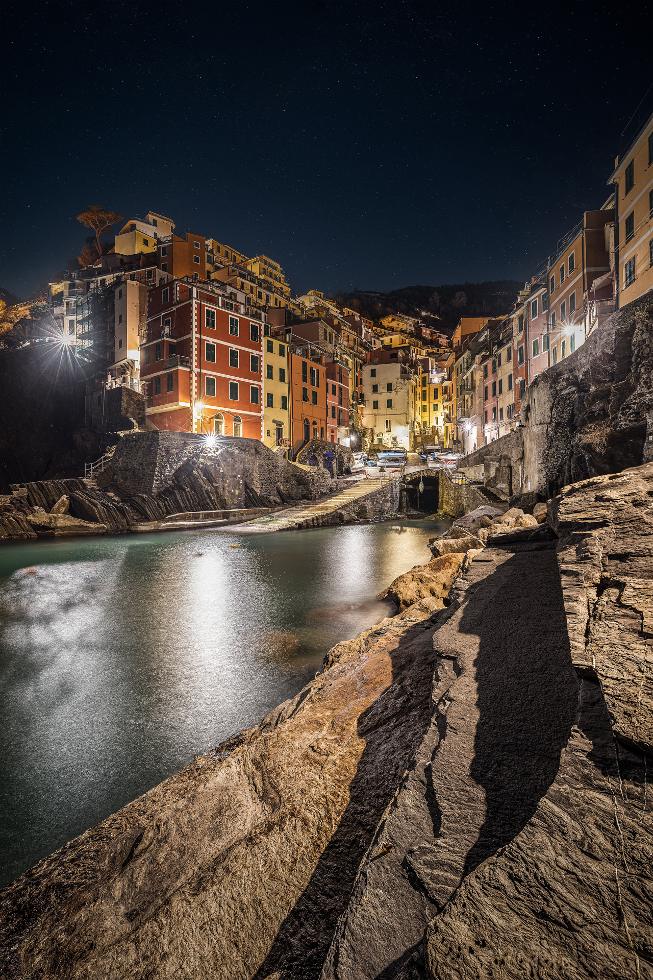Riomaggiore in notturna