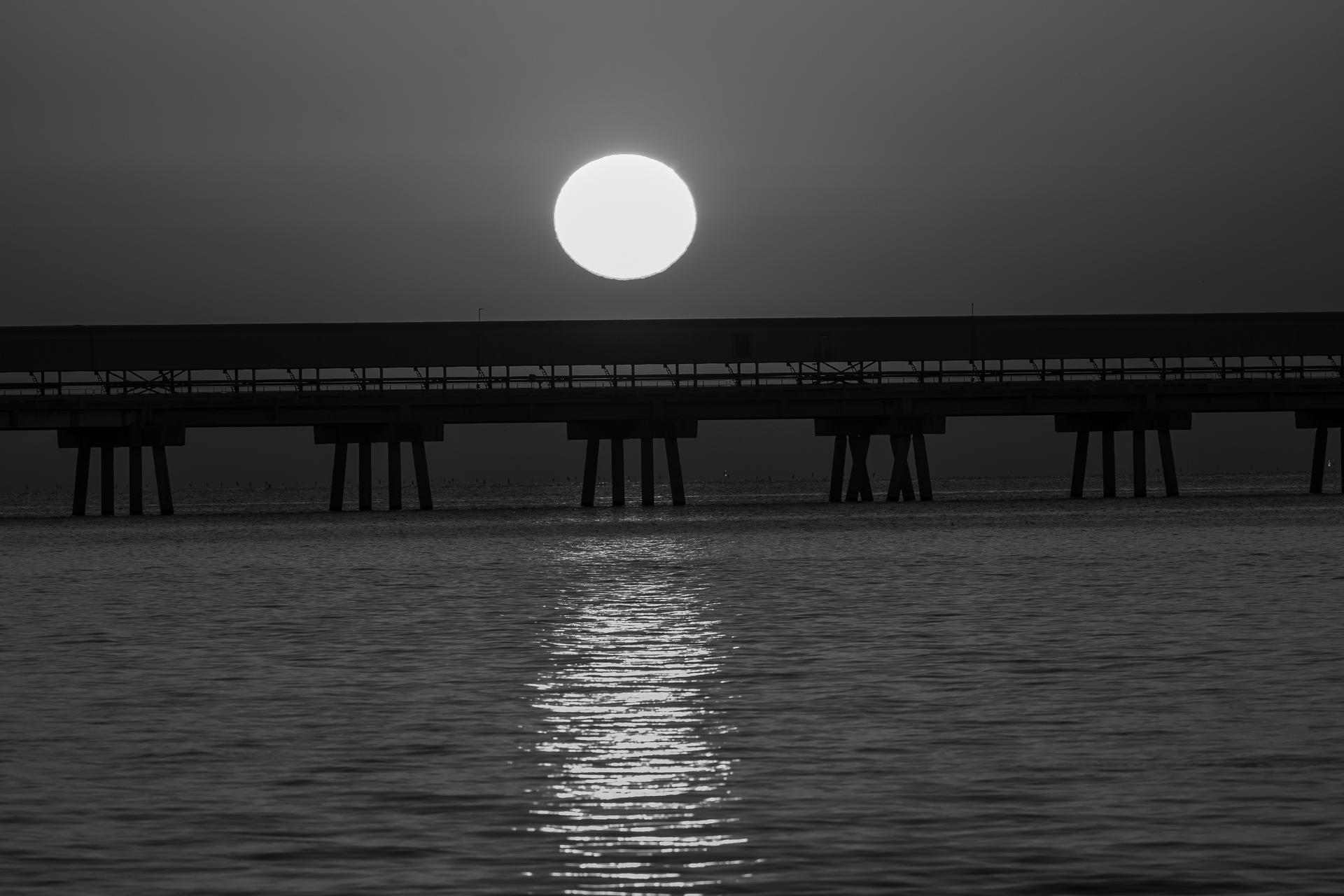 a black-and-white sunrise....