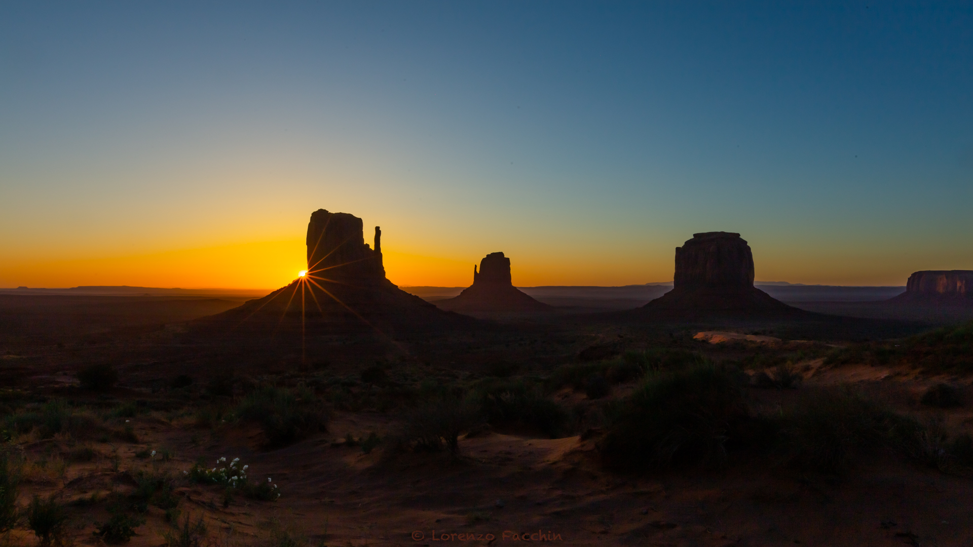 Sunrise at Monument Valley