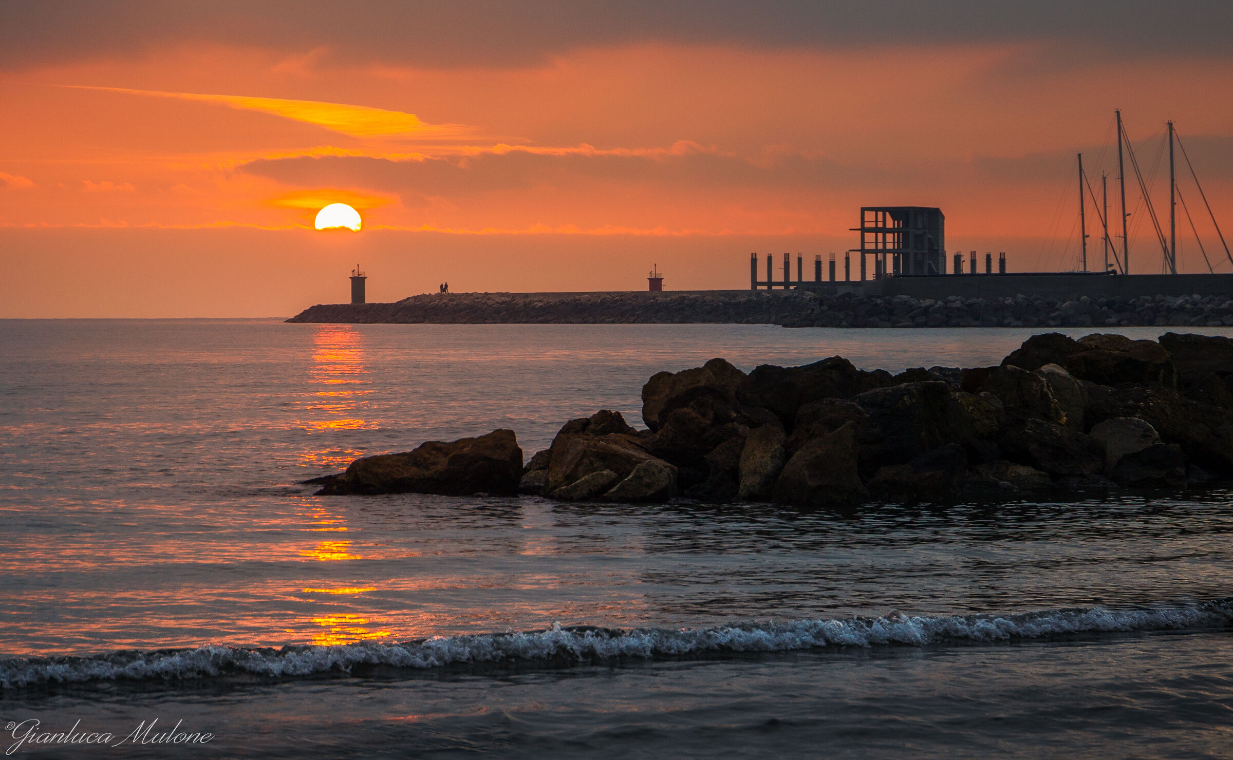 Nettuno al tramonto